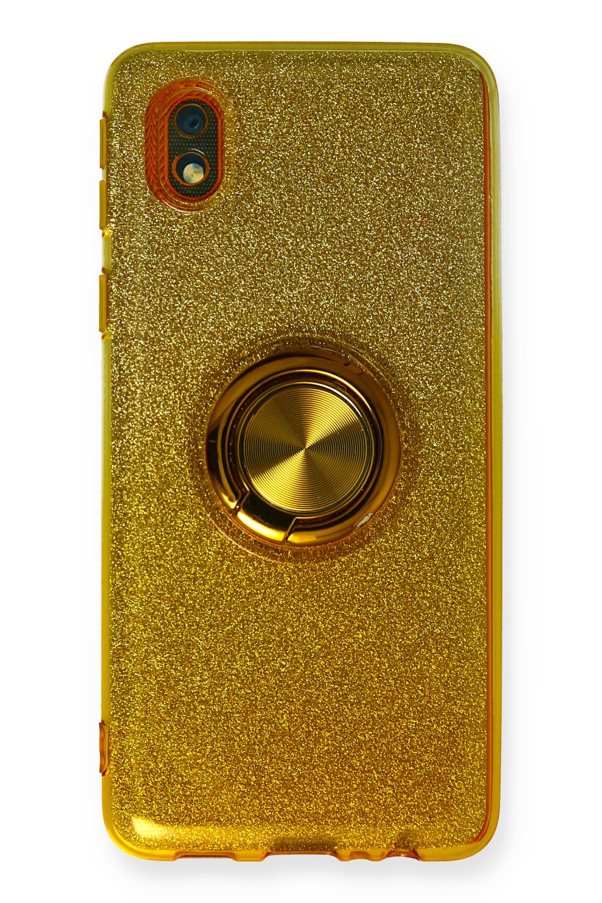 Newface Samsung Galaxy A01 Core Kılıf Zegna Yüzüklü Silikon Kapak - Mavi