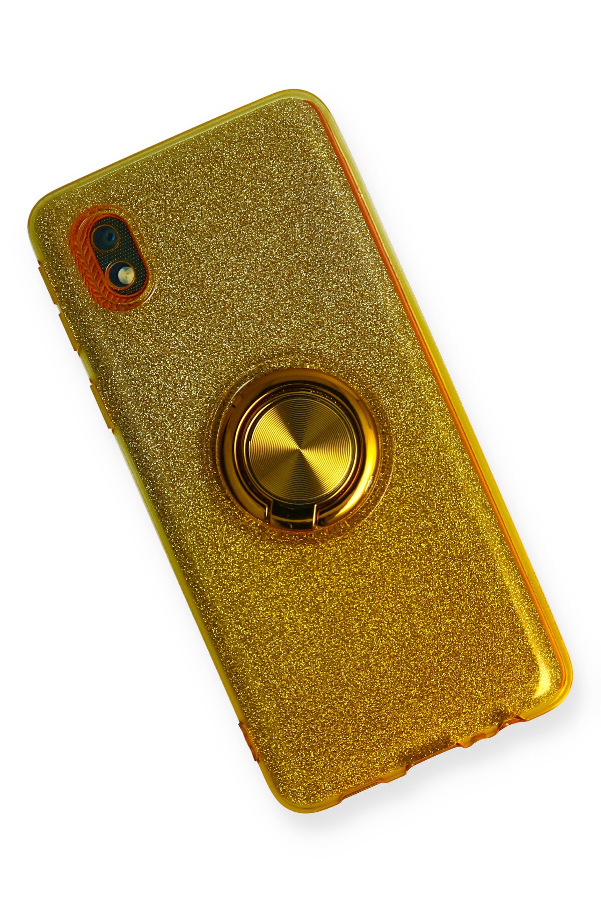 Newface Samsung Galaxy A01 Core Kılıf Zegna Yüzüklü Silikon Kapak - Mavi