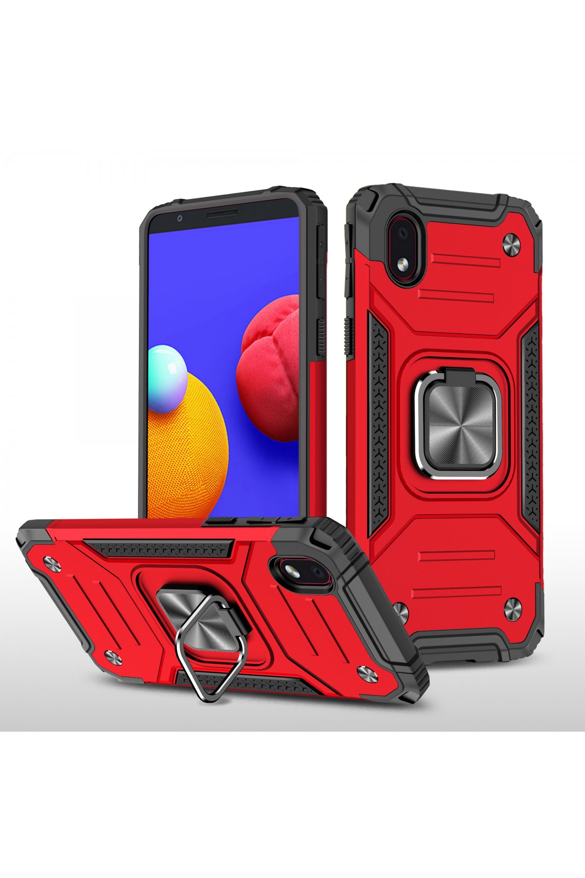 Newface Samsung Galaxy A01 Core Kılıf Palm Buzlu Kamera Sürgülü Silikon - Lacivert