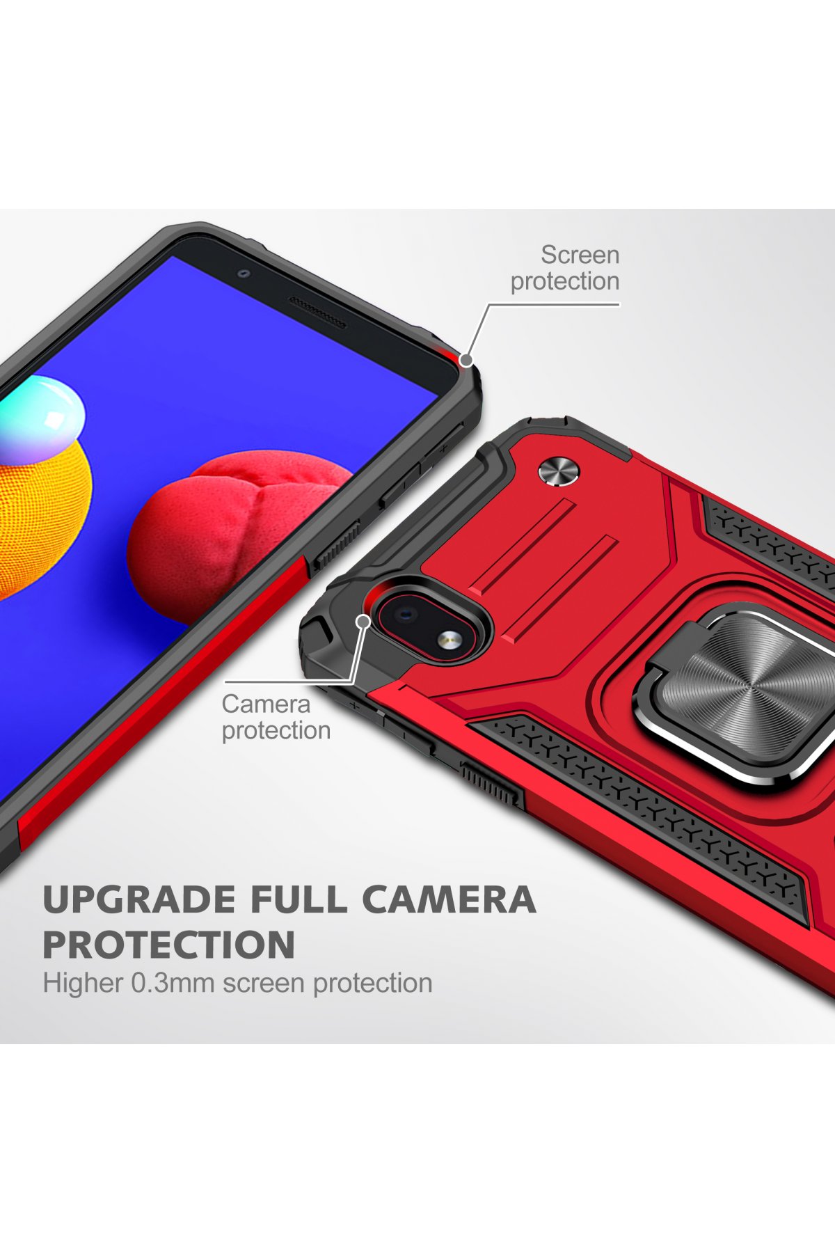 Newface Samsung Galaxy A01 Core Kılıf Palm Buzlu Kamera Sürgülü Silikon - Lacivert