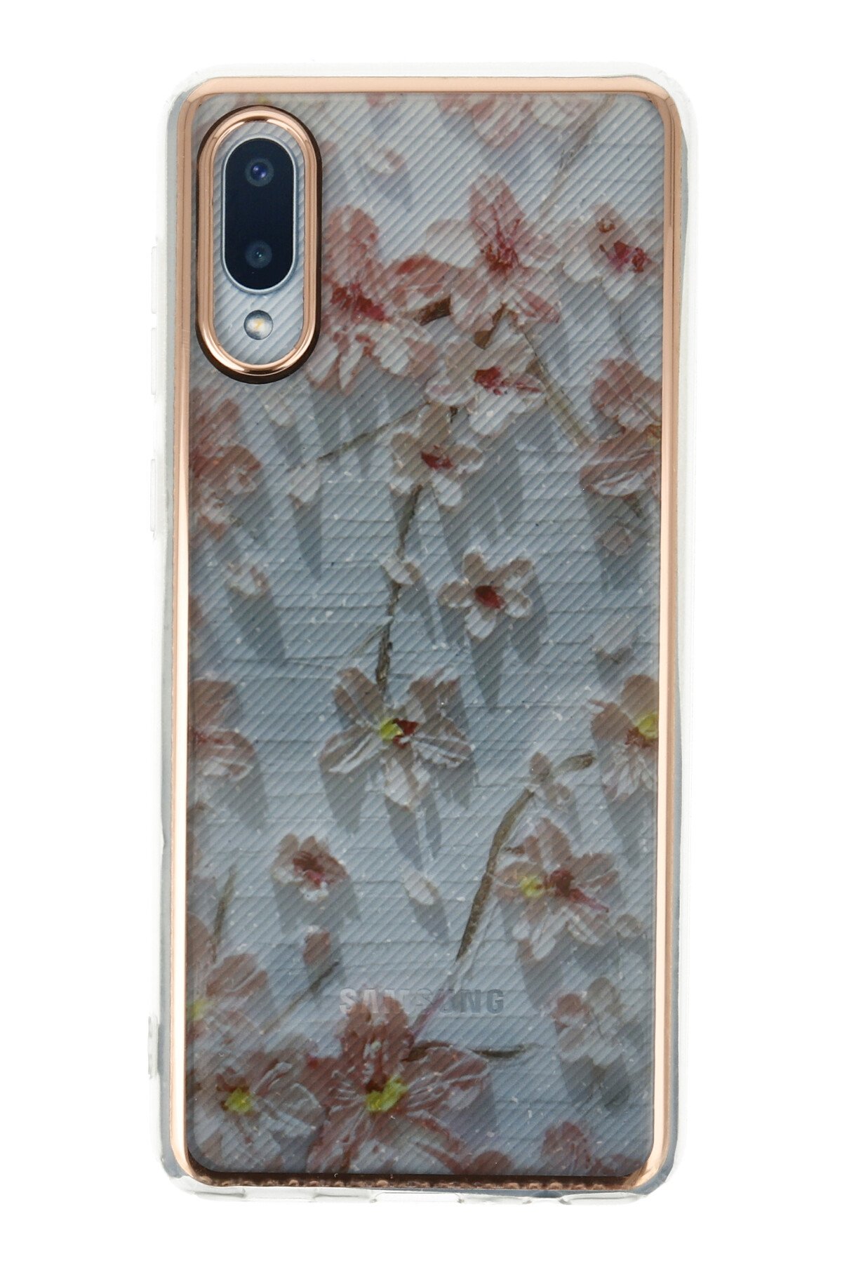 Newface Samsung Galaxy A02 Kılıf Miami Şeffaf Silikon - Kırmızı