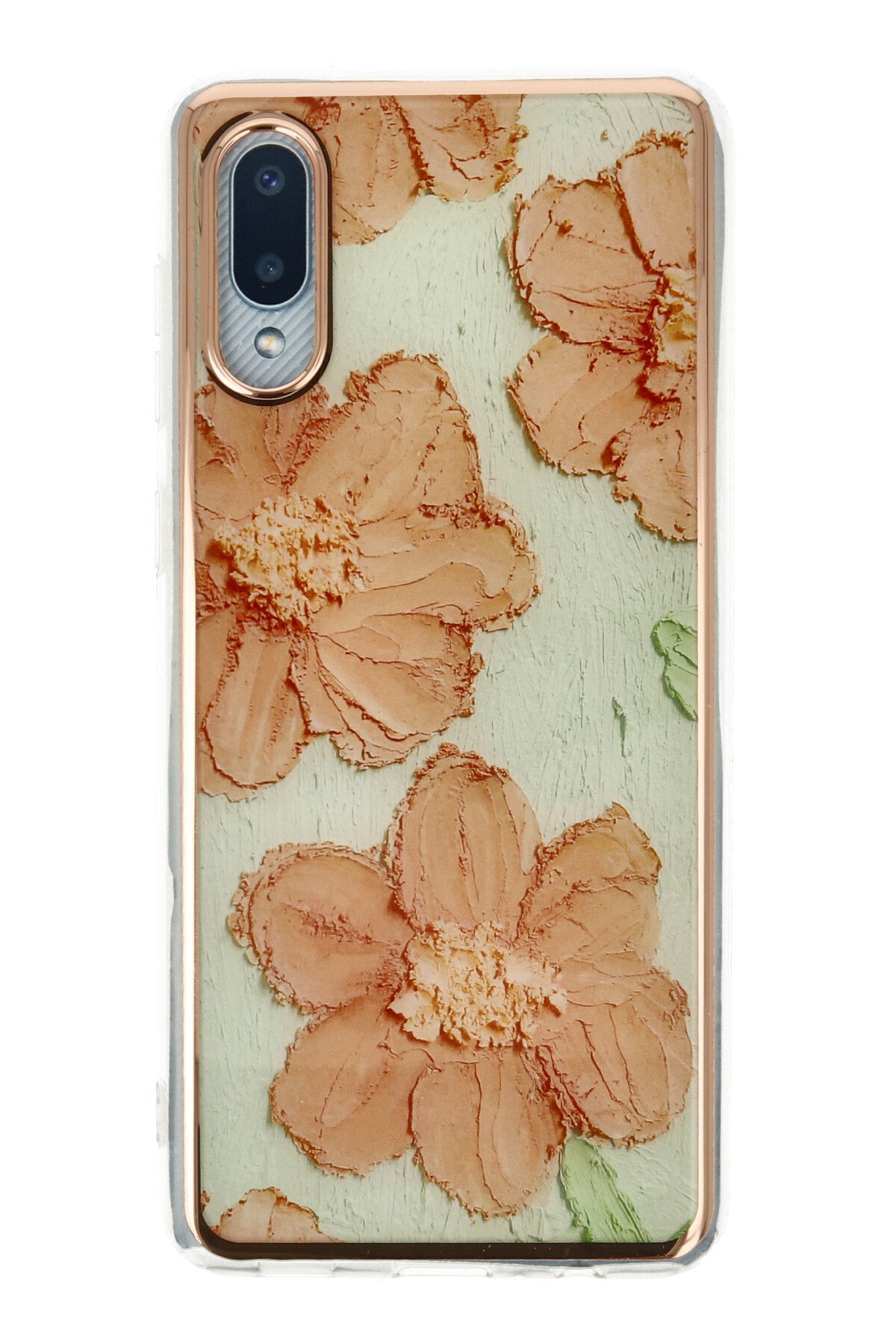 Newface Samsung Galaxy A02 Kılıf Platin Silikon - Yeşil