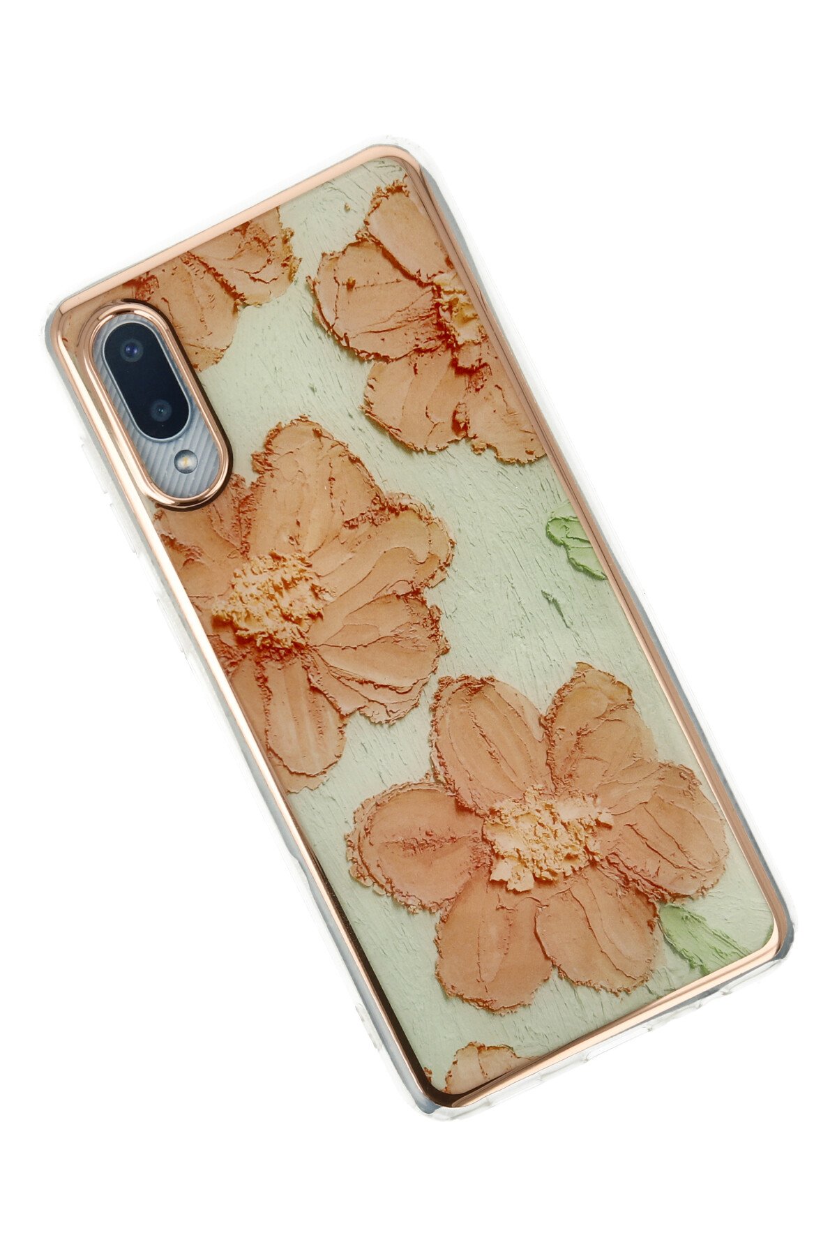 Newface Samsung Galaxy A02 Kılıf Platin Silikon - Yeşil