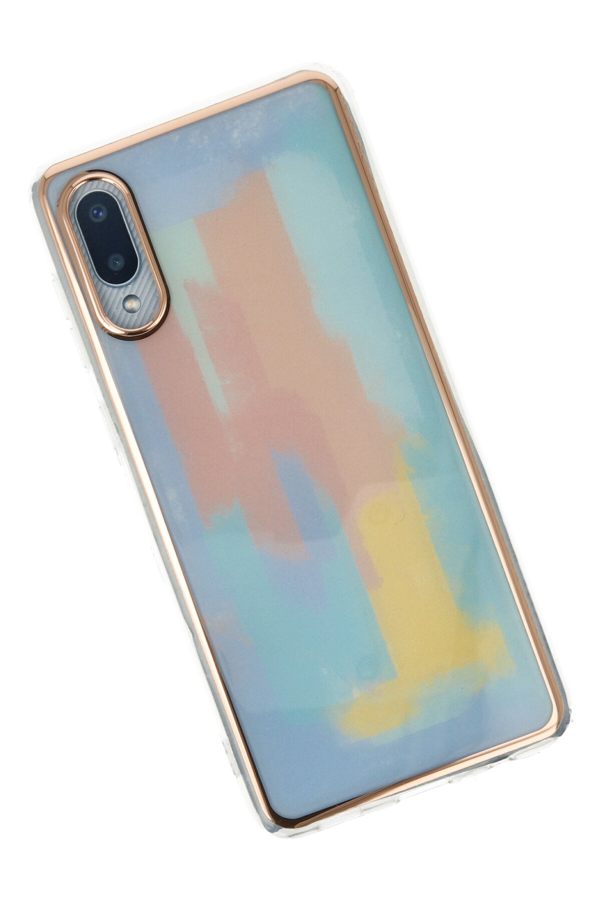 Newface Samsung Galaxy A02 Kılıf Sofya Yüzüklü Silikon Kapak - Gümüş