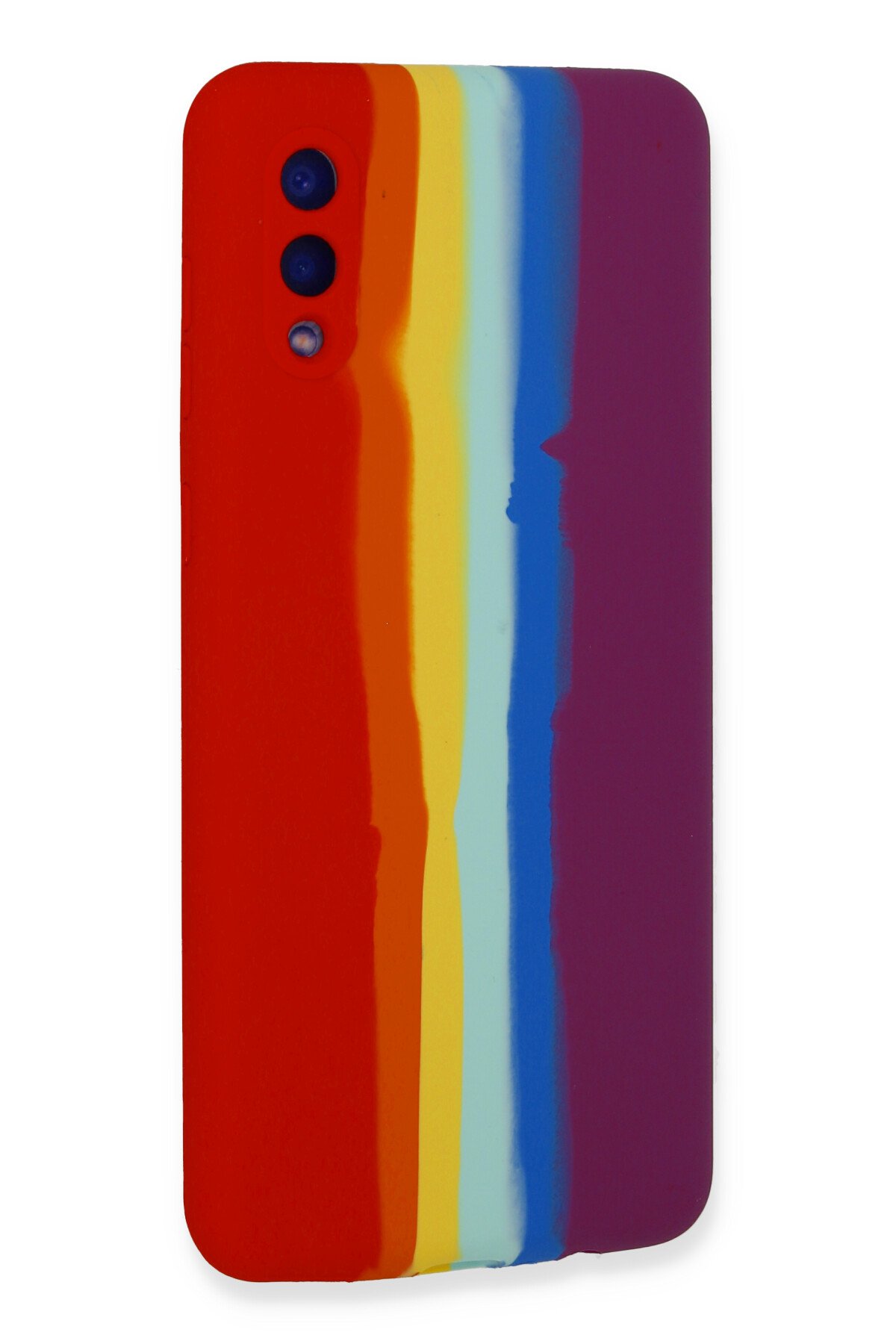 Newface Samsung Galaxy A02 Kılıf Pars Lens Yüzüklü Silikon - Gümüş