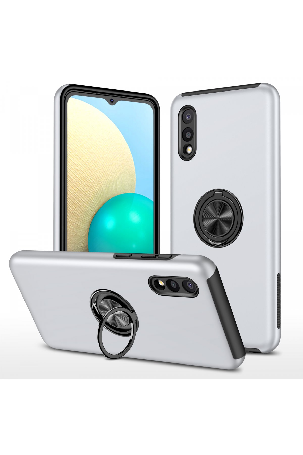 Newface Samsung Galaxy A02 Kılıf Montreal Silikon Kapak - Kırmızı