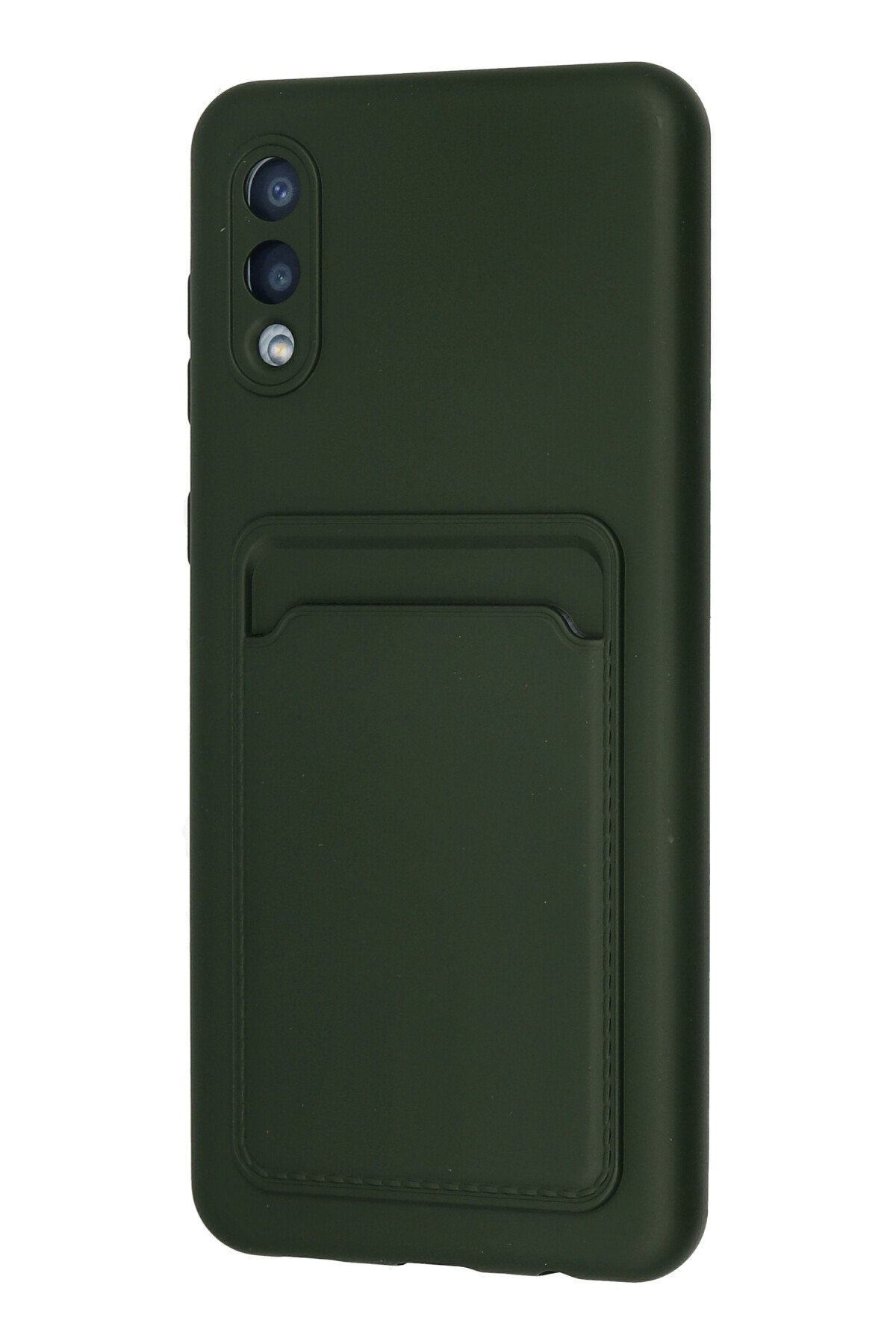 Newface Samsung Galaxy A02 Kılıf Zegna Yüzüklü Silikon Kapak - Mavi