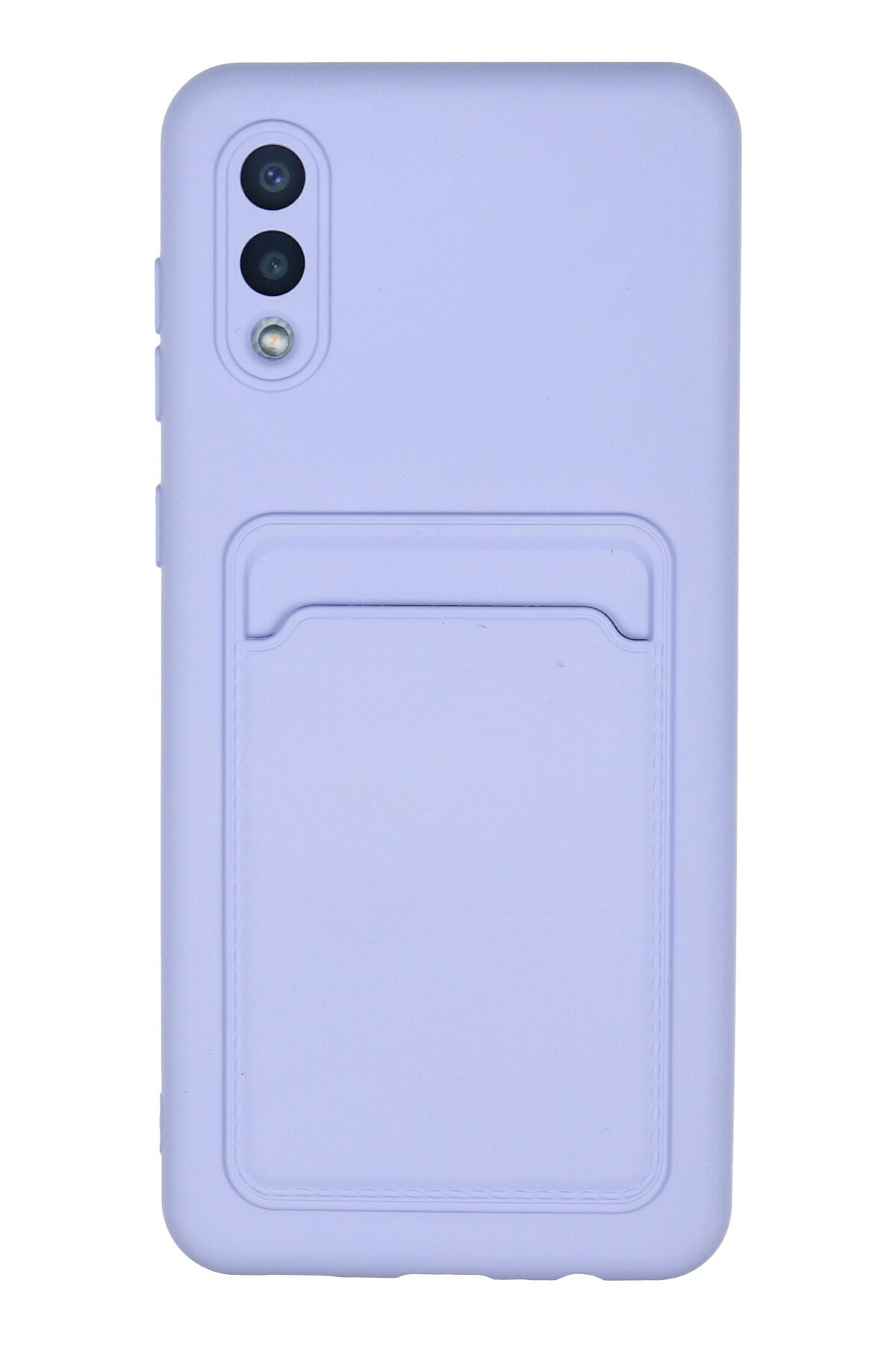 Newface Samsung Galaxy A02 Kılıf Sofya Yüzüklü Silikon Kapak - Lacivert