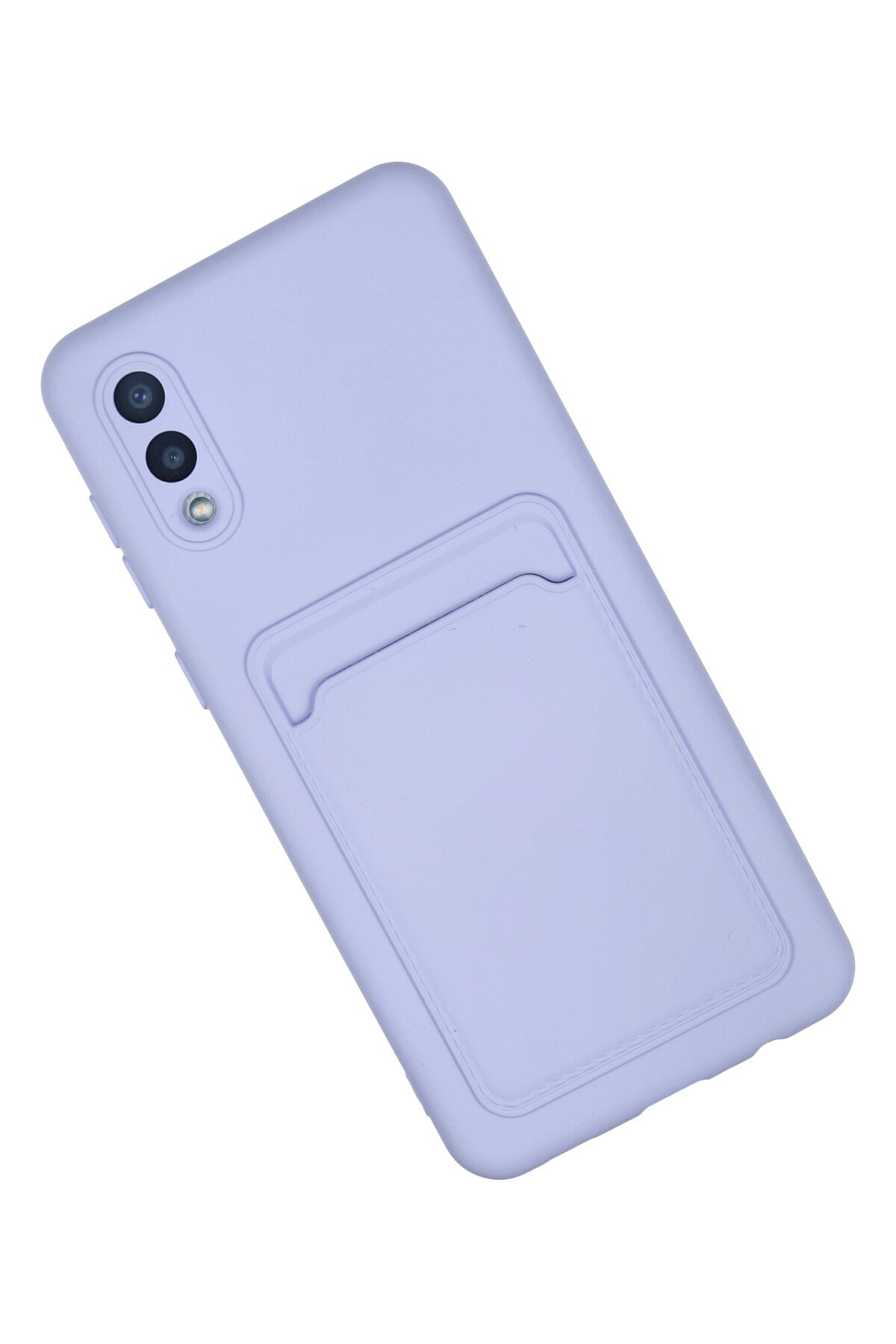 Newface Samsung Galaxy A02 Kılıf Sofya Yüzüklü Silikon Kapak - Lacivert