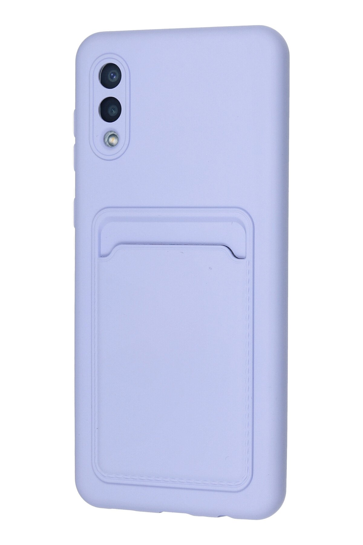 Newface Samsung Galaxy A02 Kılıf Sofya Yüzüklü Silikon Kapak - Lacivert