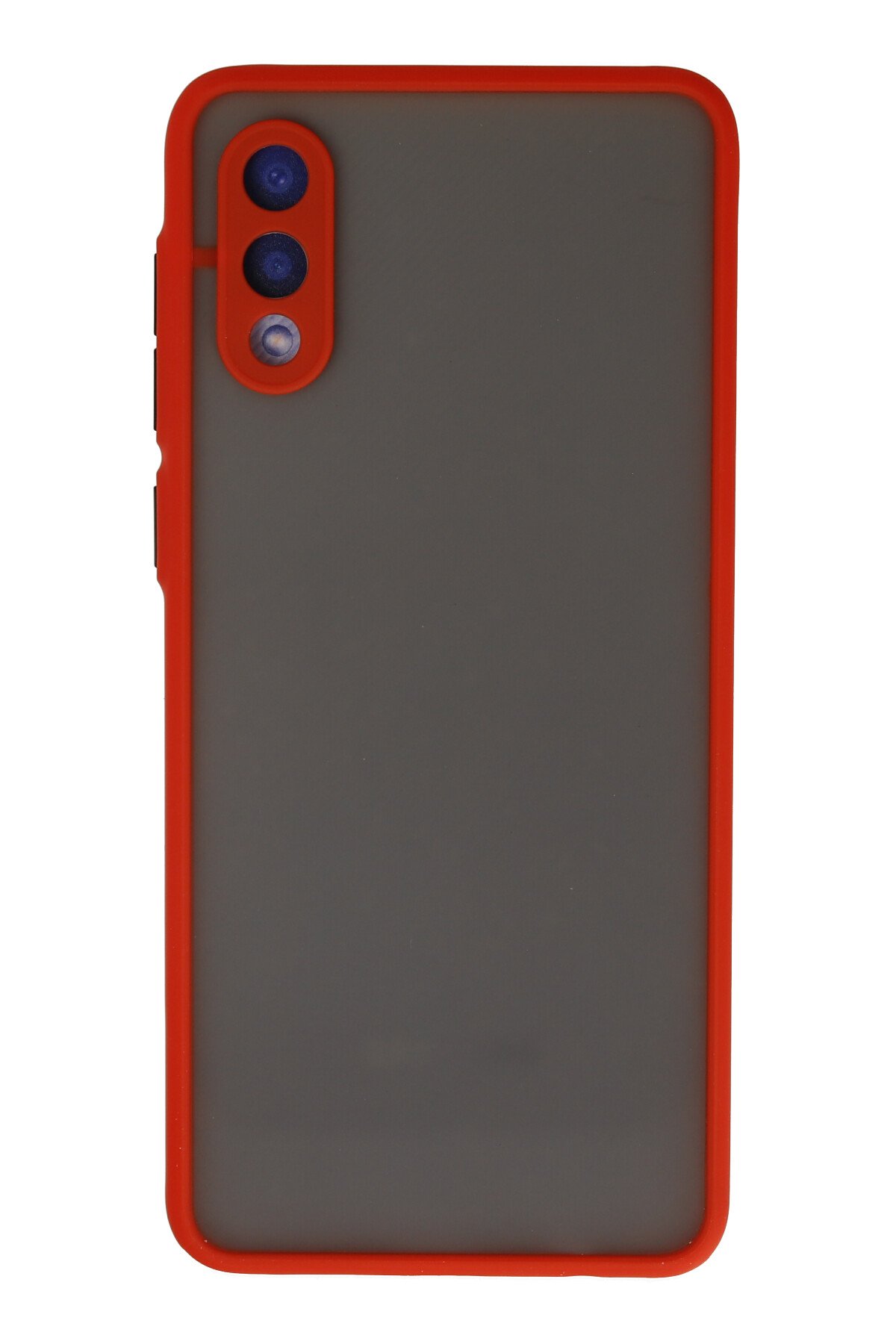 Newface Samsung Galaxy A02 Kılıf Ebruli Lansman Silikon - Sarı-Lila