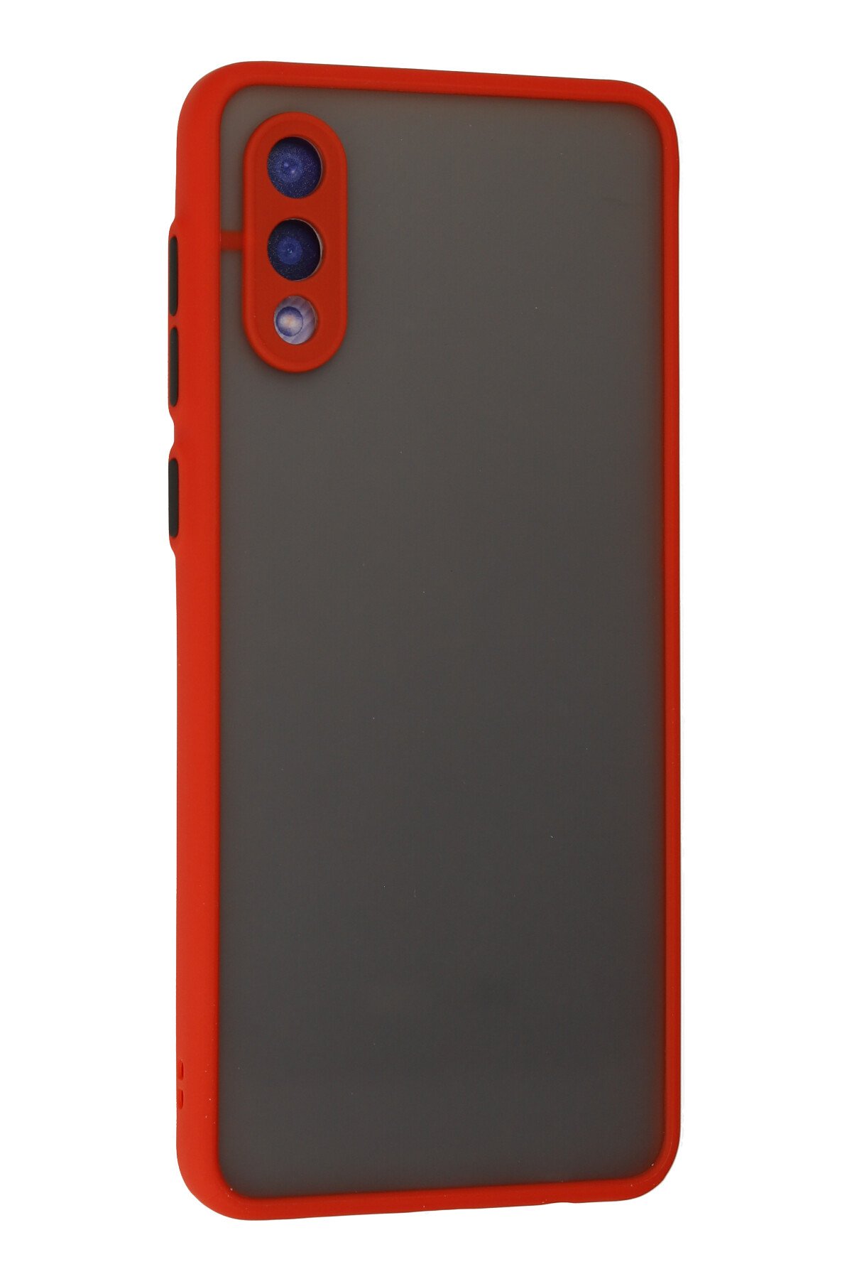 Newface Samsung Galaxy A02 Kılıf Ebruli Lansman Silikon - Sarı-Lila