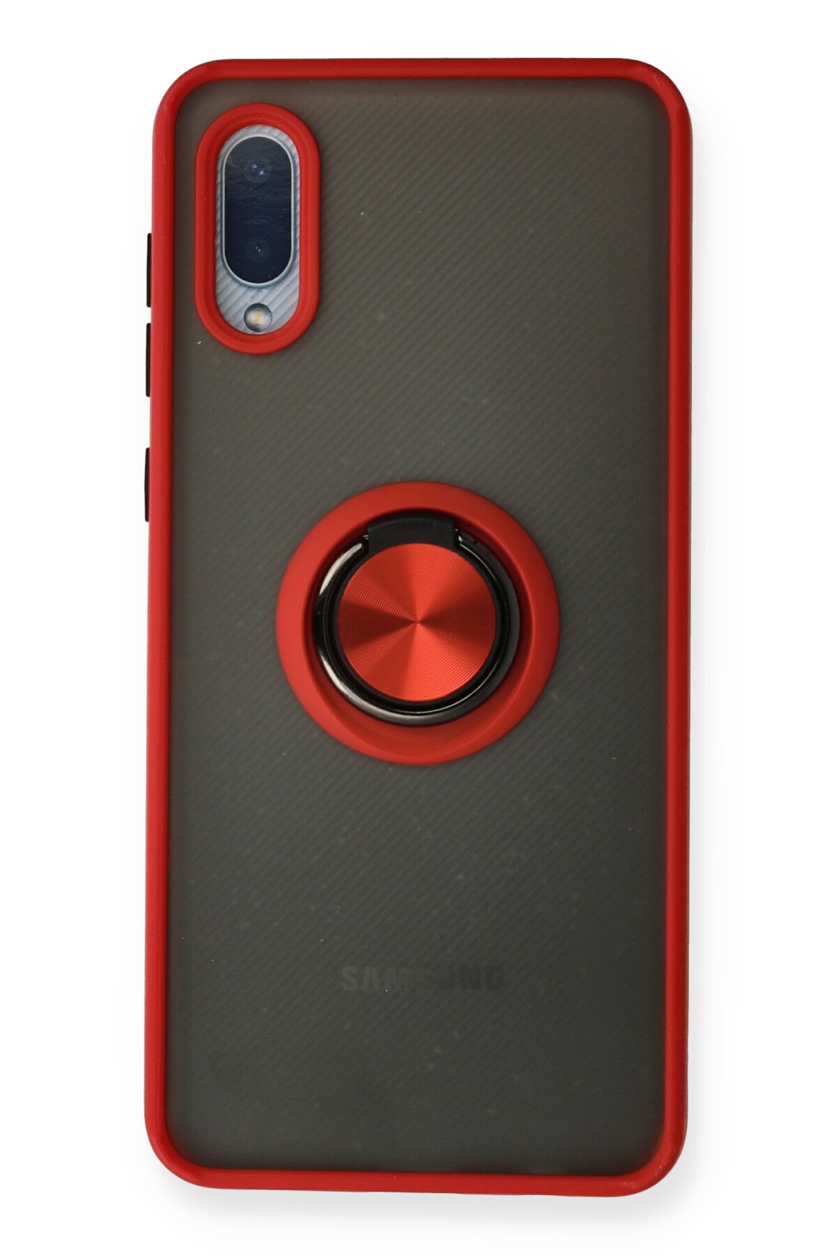 Newface Samsung Galaxy A02 Kılıf Zegna Yüzüklü Silikon Kapak - Gümüş