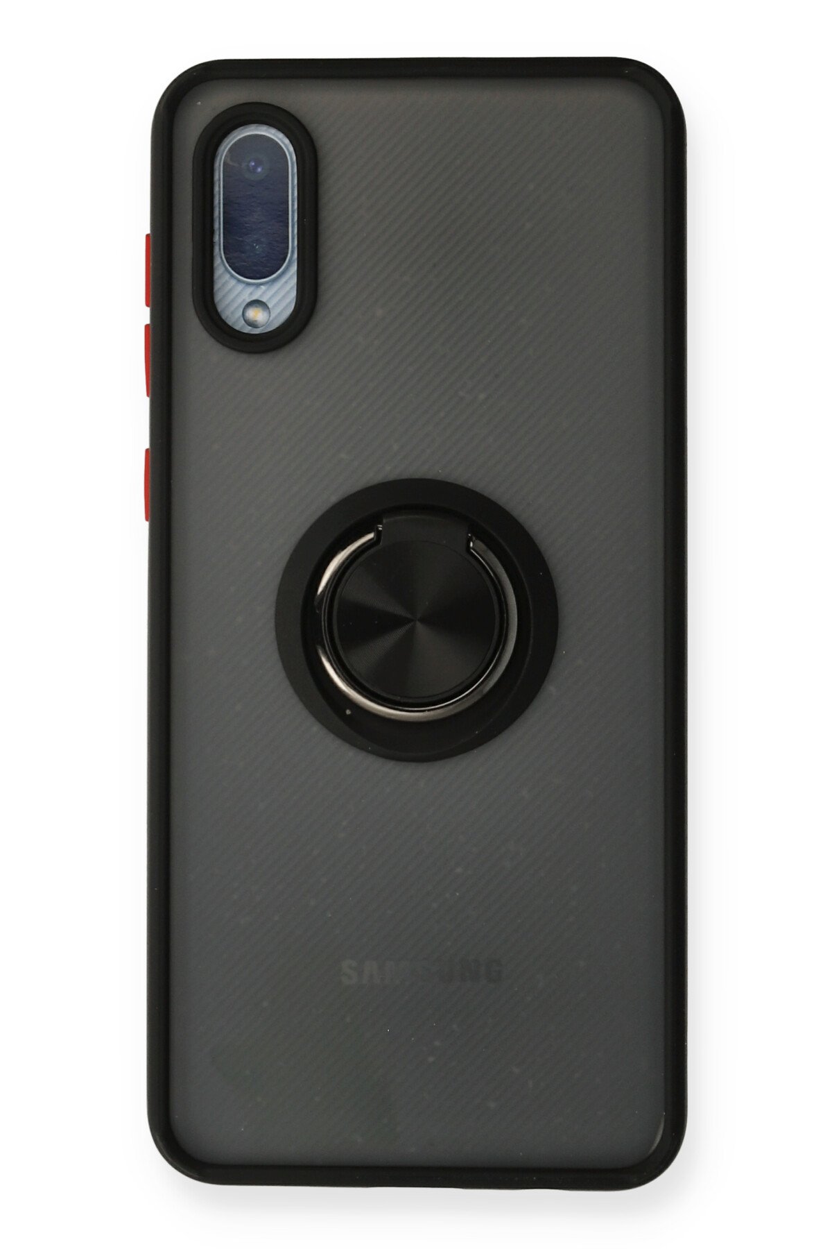 Newface Samsung Galaxy A02 Kılıf Sofya Yüzüklü Silikon Kapak - Lacivert