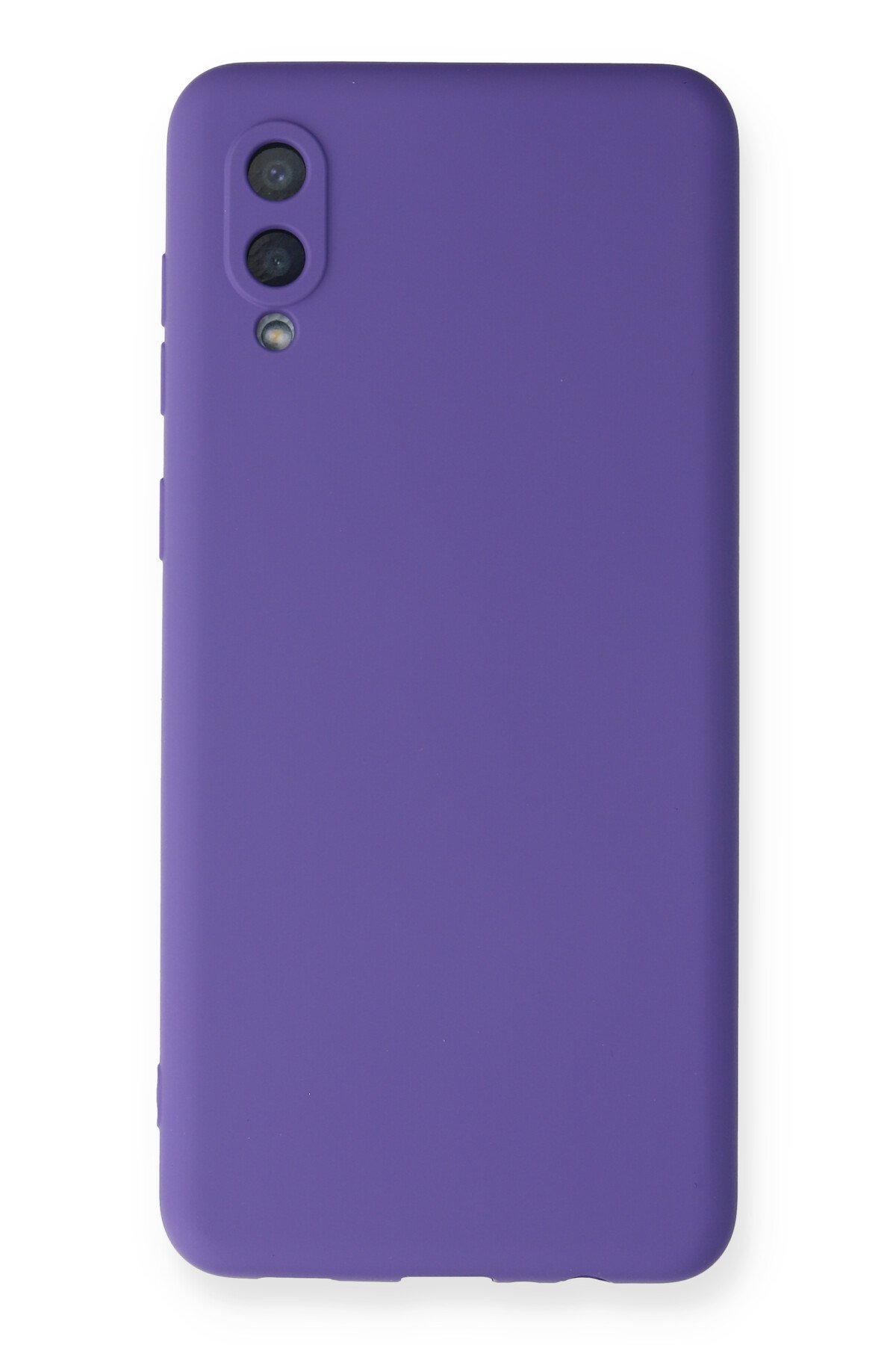 Newface Samsung Galaxy A02 Kılıf Palm Buzlu Kamera Sürgülü Silikon - Siyah