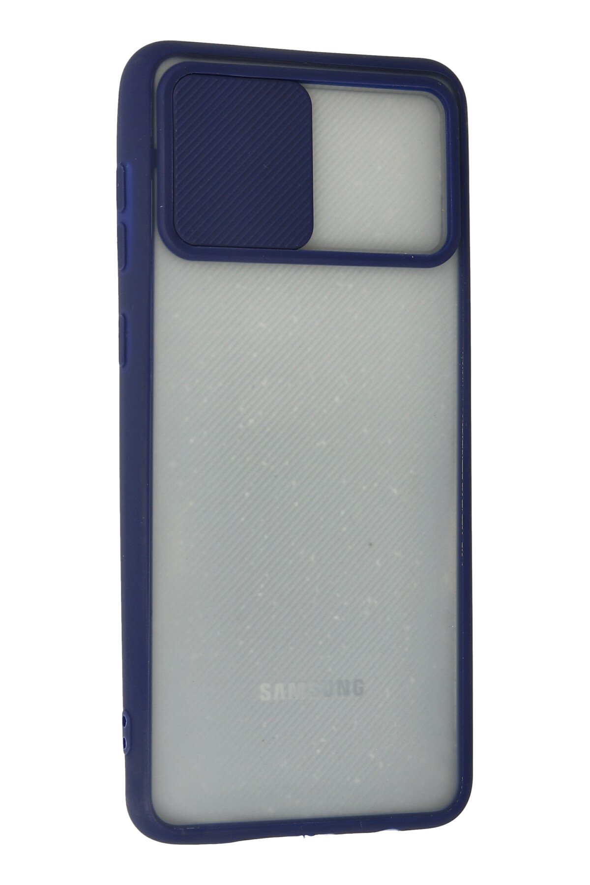 Newface Samsung Galaxy A02 Kılıf Ebruli Lansman Silikon - Sarı-Lila