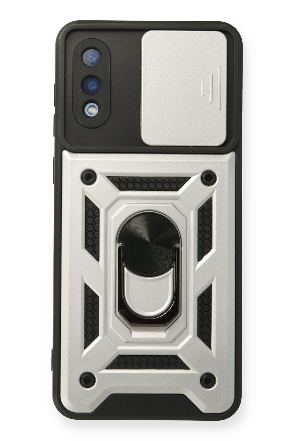 Newface Samsung Galaxy A02 Kılıf Sofya Yüzüklü Silikon Kapak - Rose