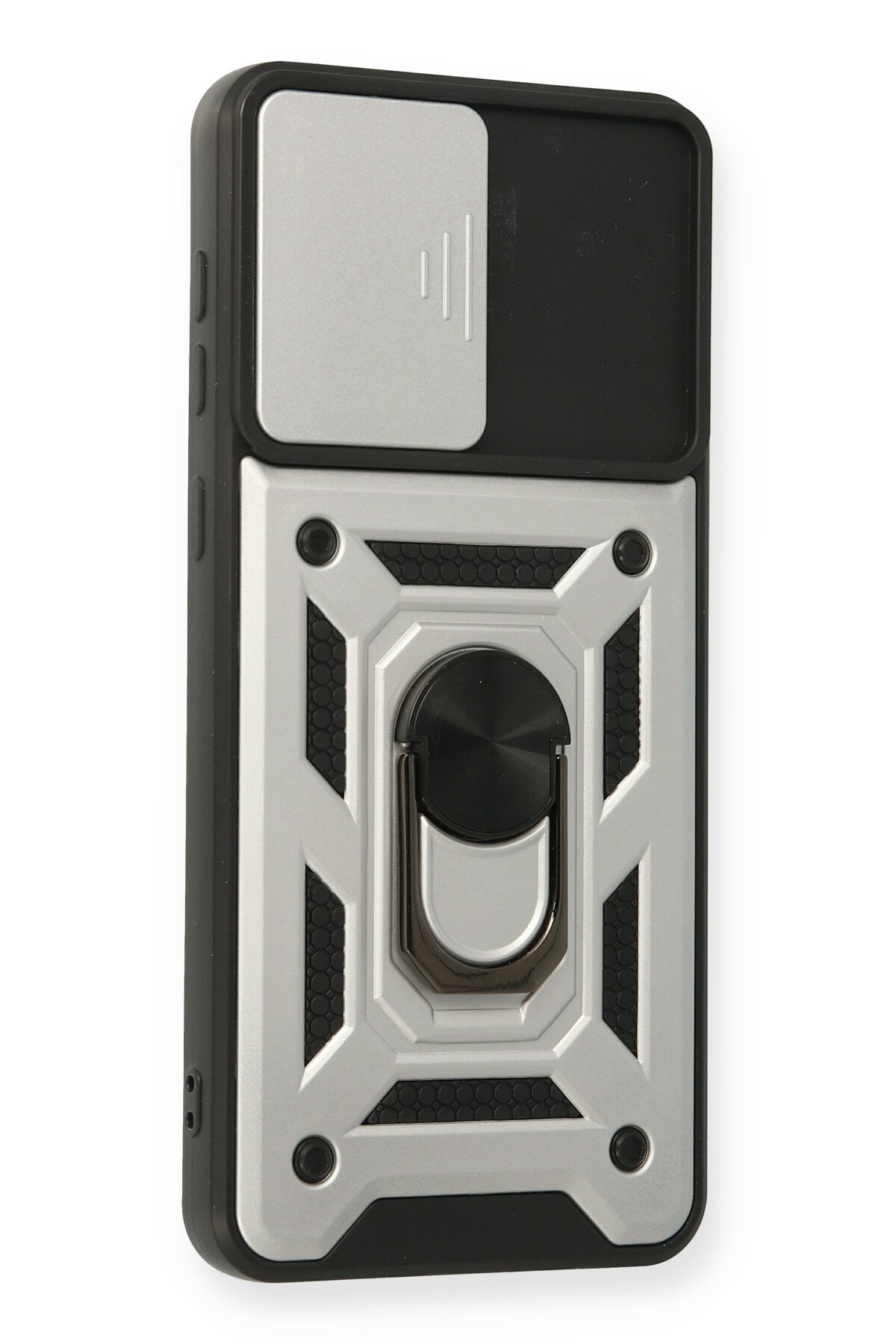 Newface Samsung Galaxy A02 Kılıf Sofya Yüzüklü Silikon Kapak - Rose