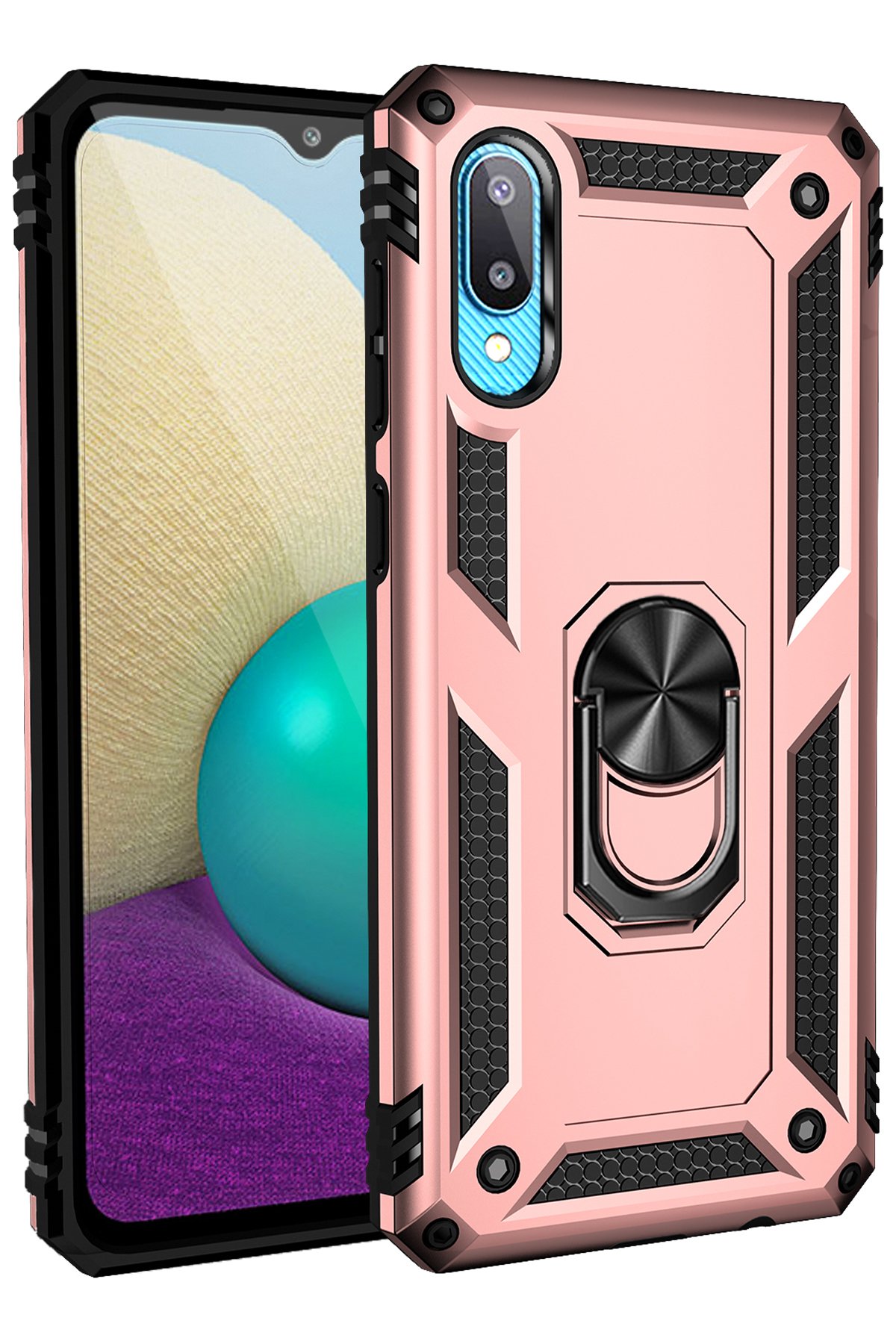 Newface Samsung Galaxy A02 Kılıf Platin Silikon - Lacivert