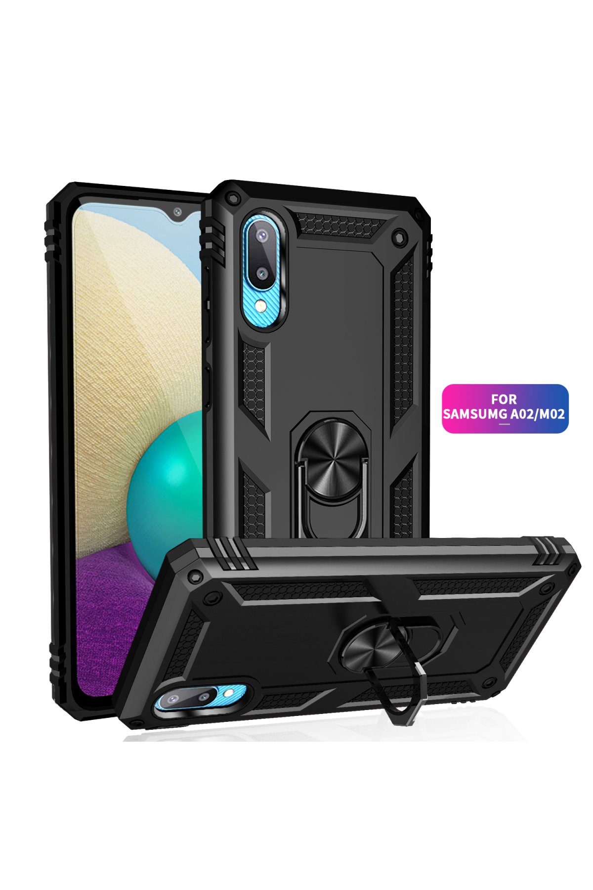 Newface Samsung Galaxy A02 Kılıf Platin Kamera Koruma Silikon - Sarı