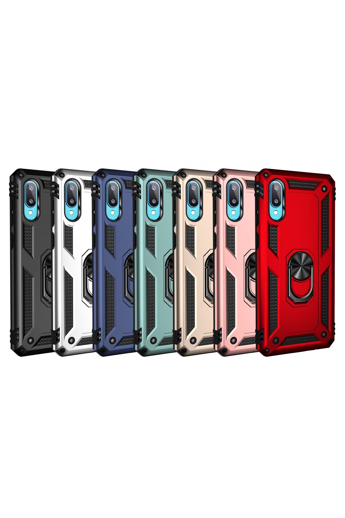 Newface Samsung Galaxy A02 Kılıf Miami Şeffaf Silikon - Siyah
