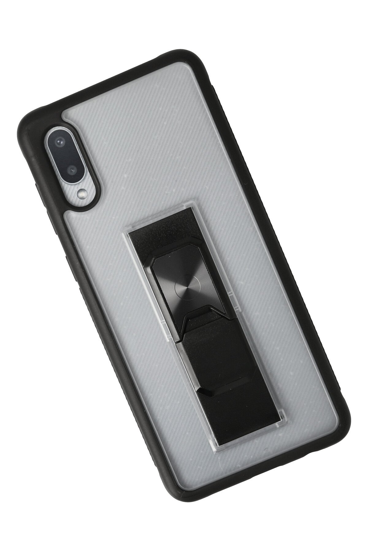 Newface Samsung Galaxy A02 Kılıf Pars Lens Yüzüklü Silikon - Yeşil