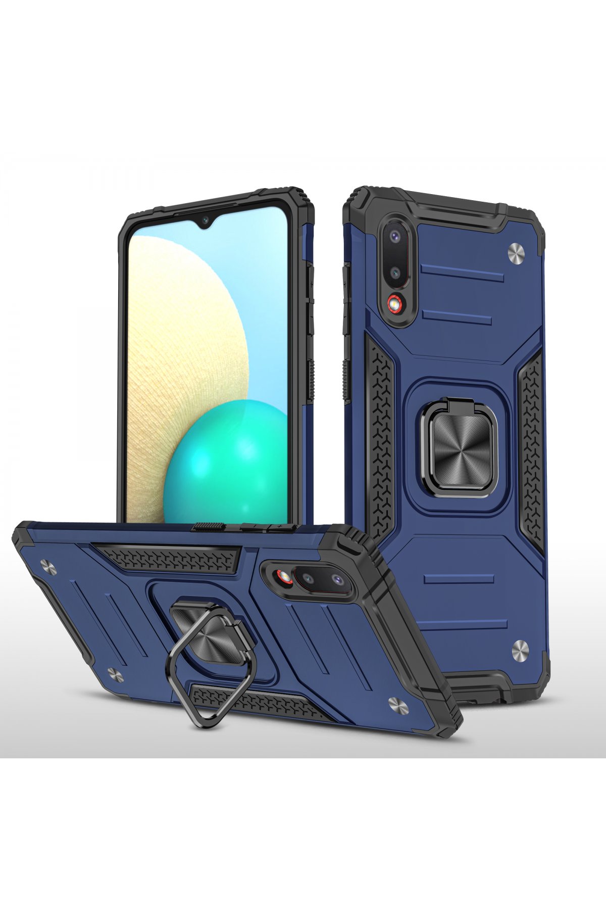 Newface Samsung Galaxy A02 Kılıf Palm Buzlu Kamera Sürgülü Silikon - Turkuaz