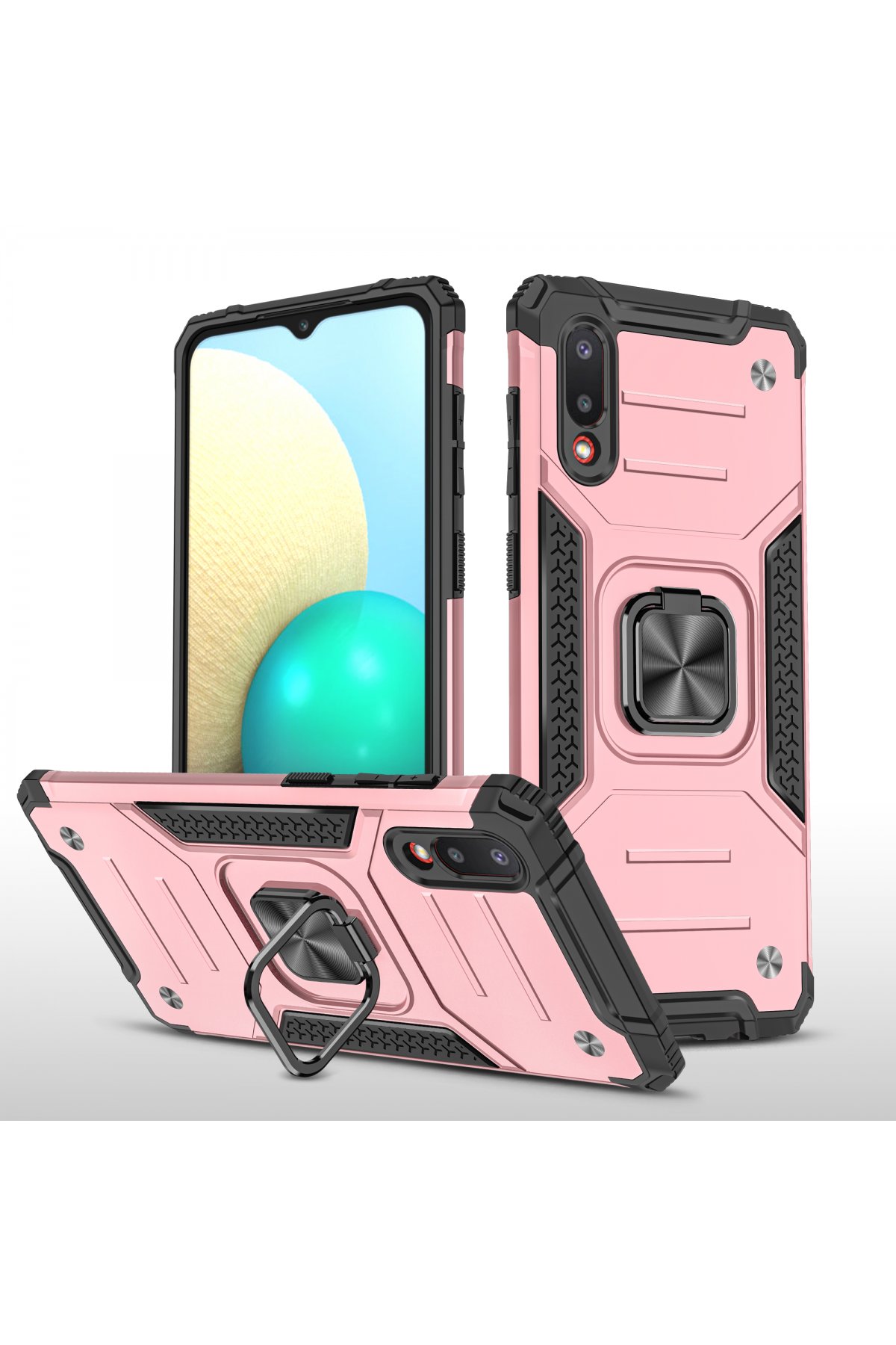 Newface Samsung Galaxy A02 Kılıf Platin Kamera Koruma Silikon - Lila