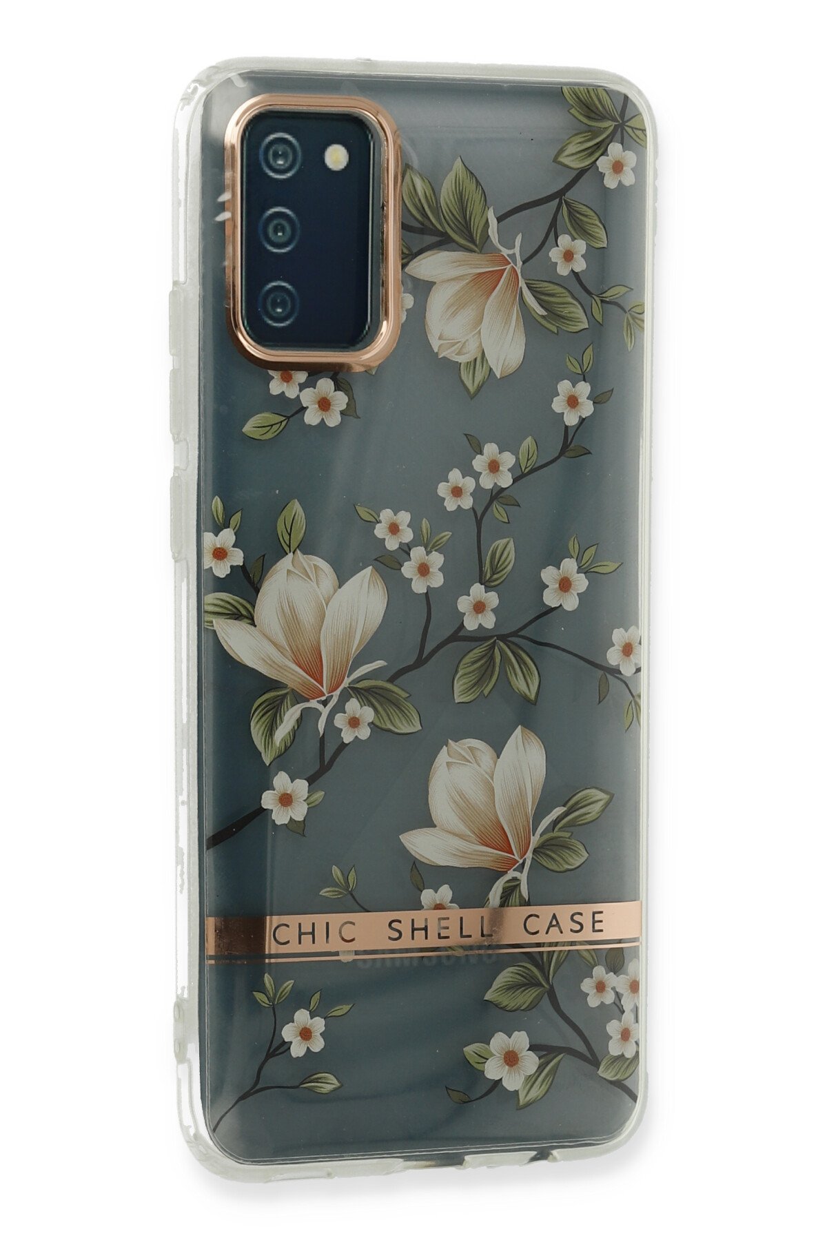 Newface Samsung Galaxy A02S Kılıf Palm Buzlu Kamera Sürgülü Silikon - Pembe