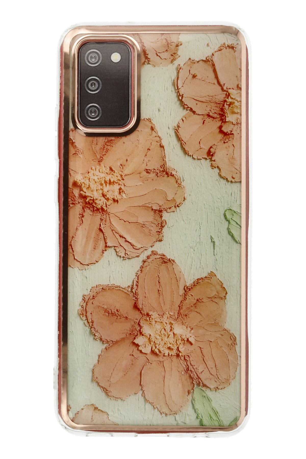 Newface Samsung Galaxy A02S Kılıf Lansman Glass Kapak - Koyu Yeşil