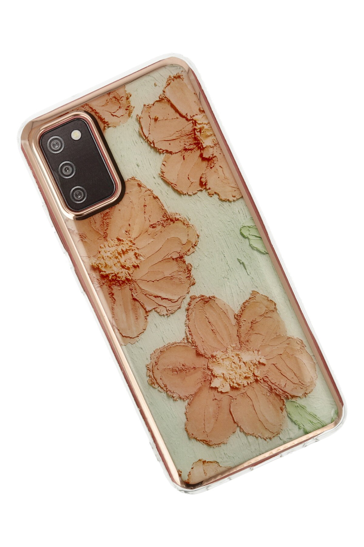 Newface Samsung Galaxy A02S Kılıf Lansman Glass Kapak - Koyu Yeşil