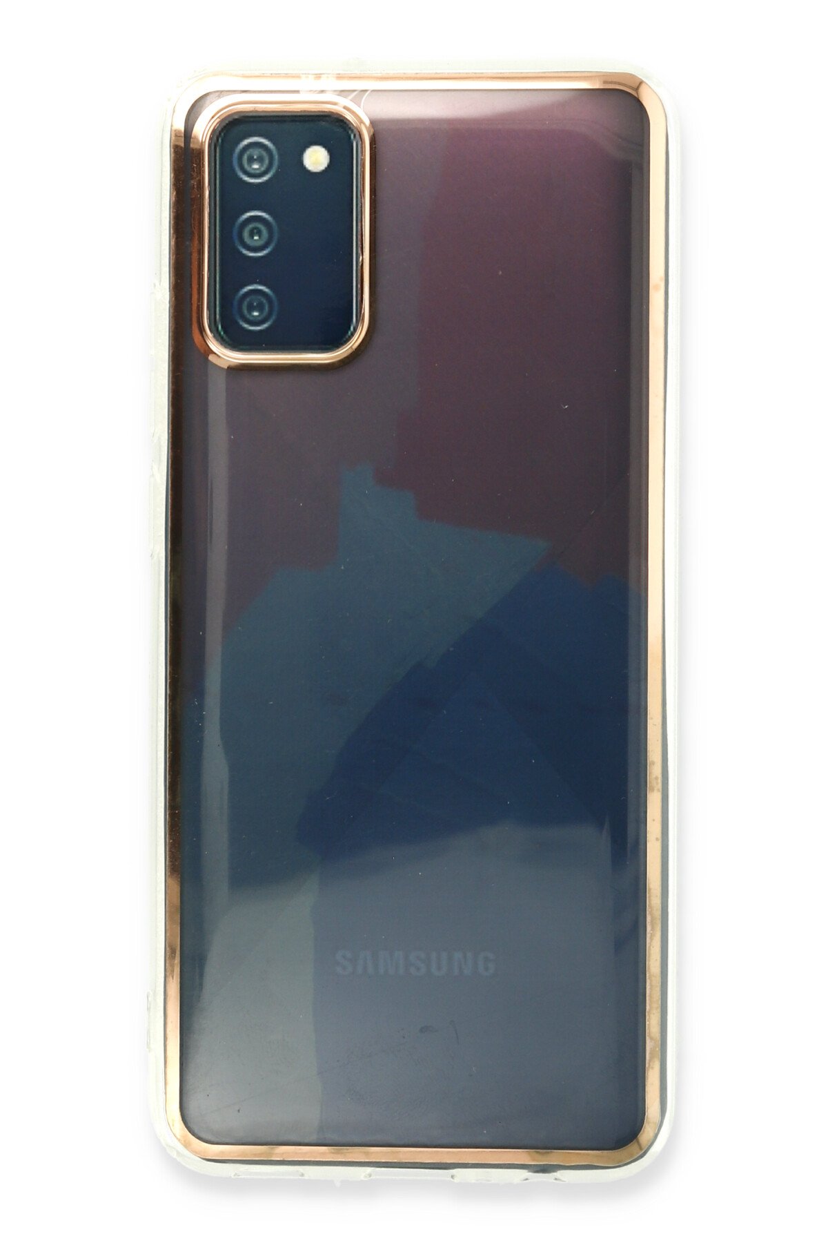 Newface Samsung Galaxy A02S Kılıf Color Lens Silikon - Kırmızı