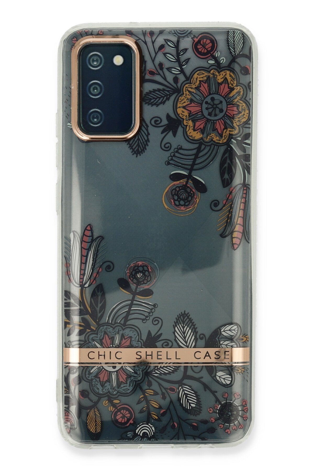 Newface Samsung Galaxy A02S Kılıf Platin Kamera Koruma Silikon - Lacivert
