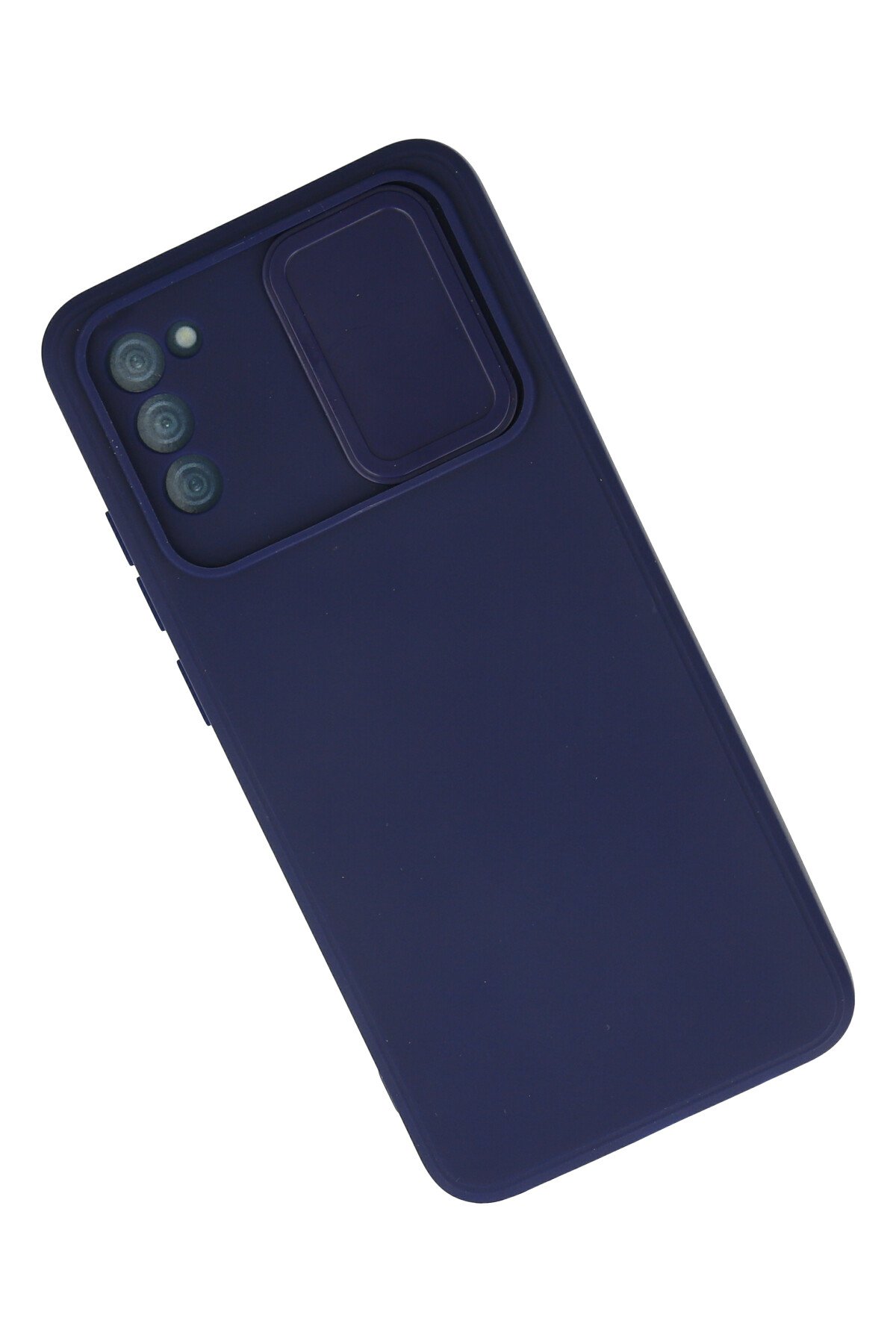 Newface Samsung Galaxy A02S Kılıf Platin Silikon - Mavi