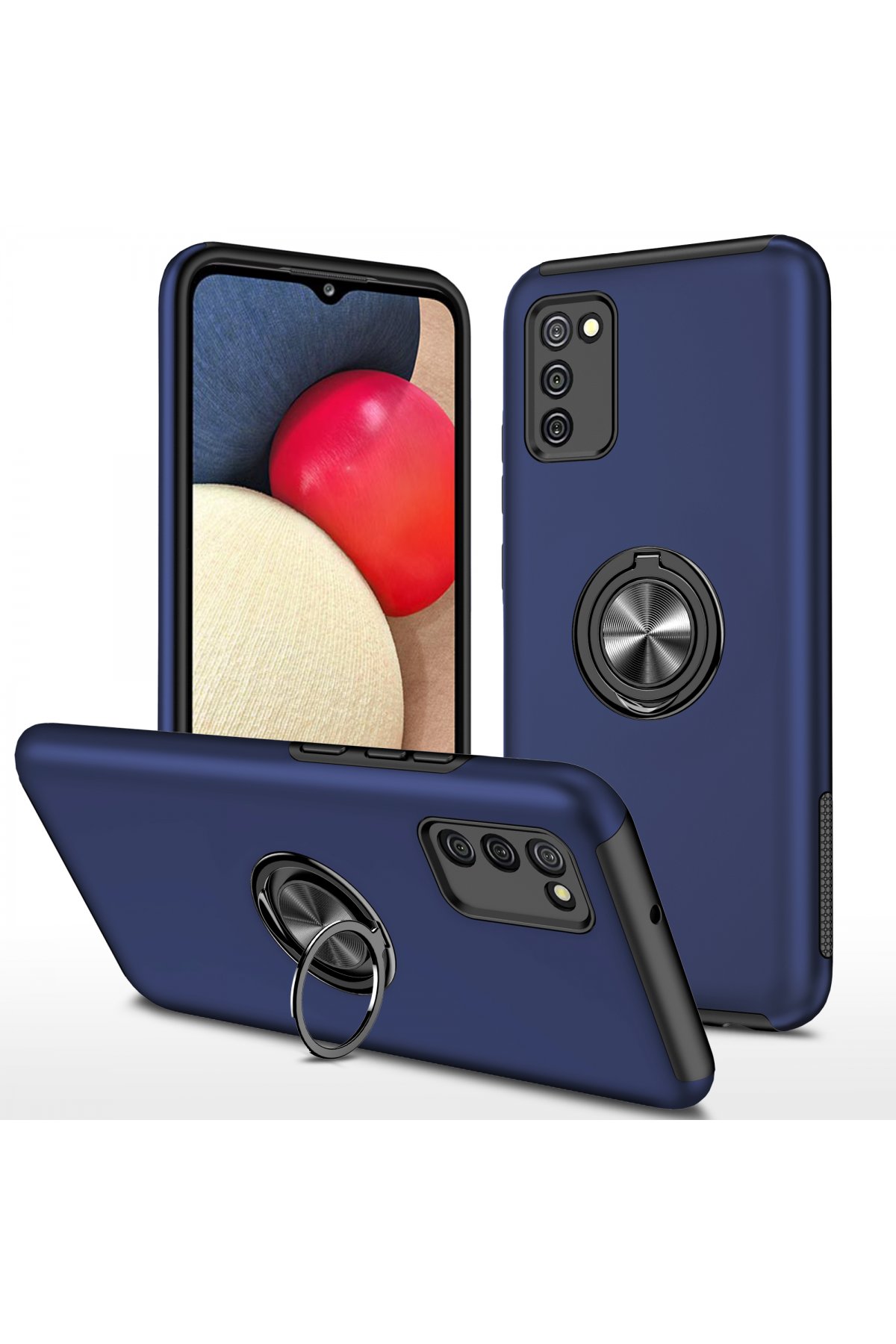 Newface Samsung Galaxy A02S Kılıf Platin Silikon - Kırmızı