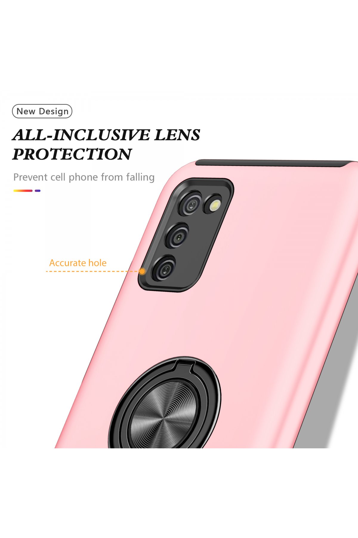 Newface Samsung Galaxy A02S Kılıf Lansman Glass Kapak - Kırmızı