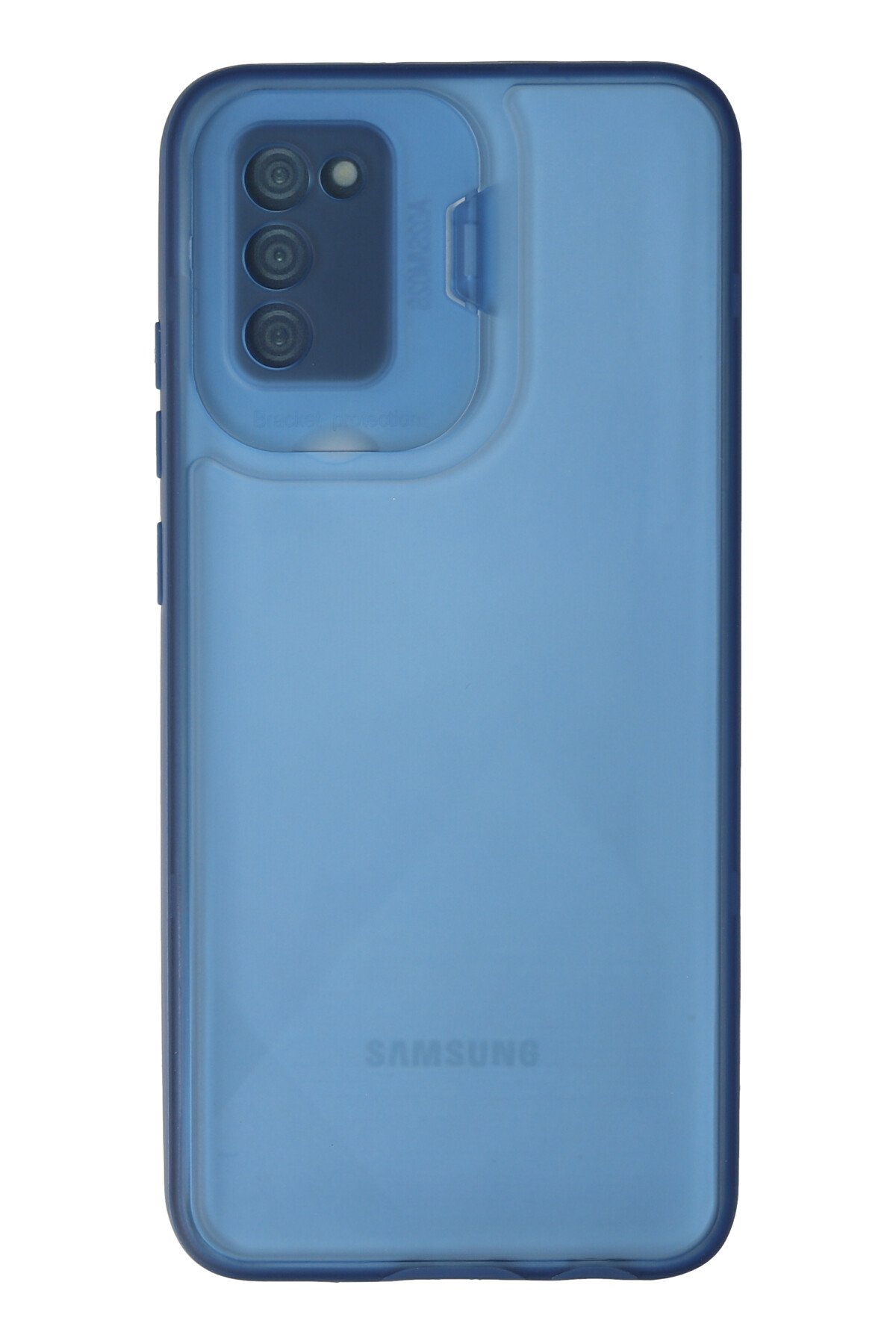 Newface Samsung Galaxy A02S Kılıf Sofya Yüzüklü Silikon Kapak - Siyah