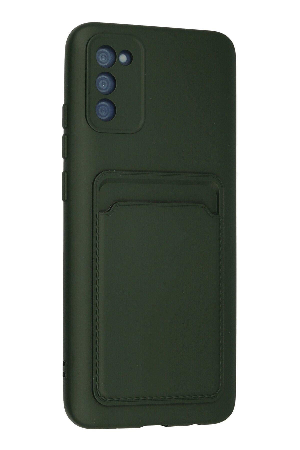 Newface Samsung Galaxy A02S Kılıf Auto Focus Karbon Kapak - Lacivert