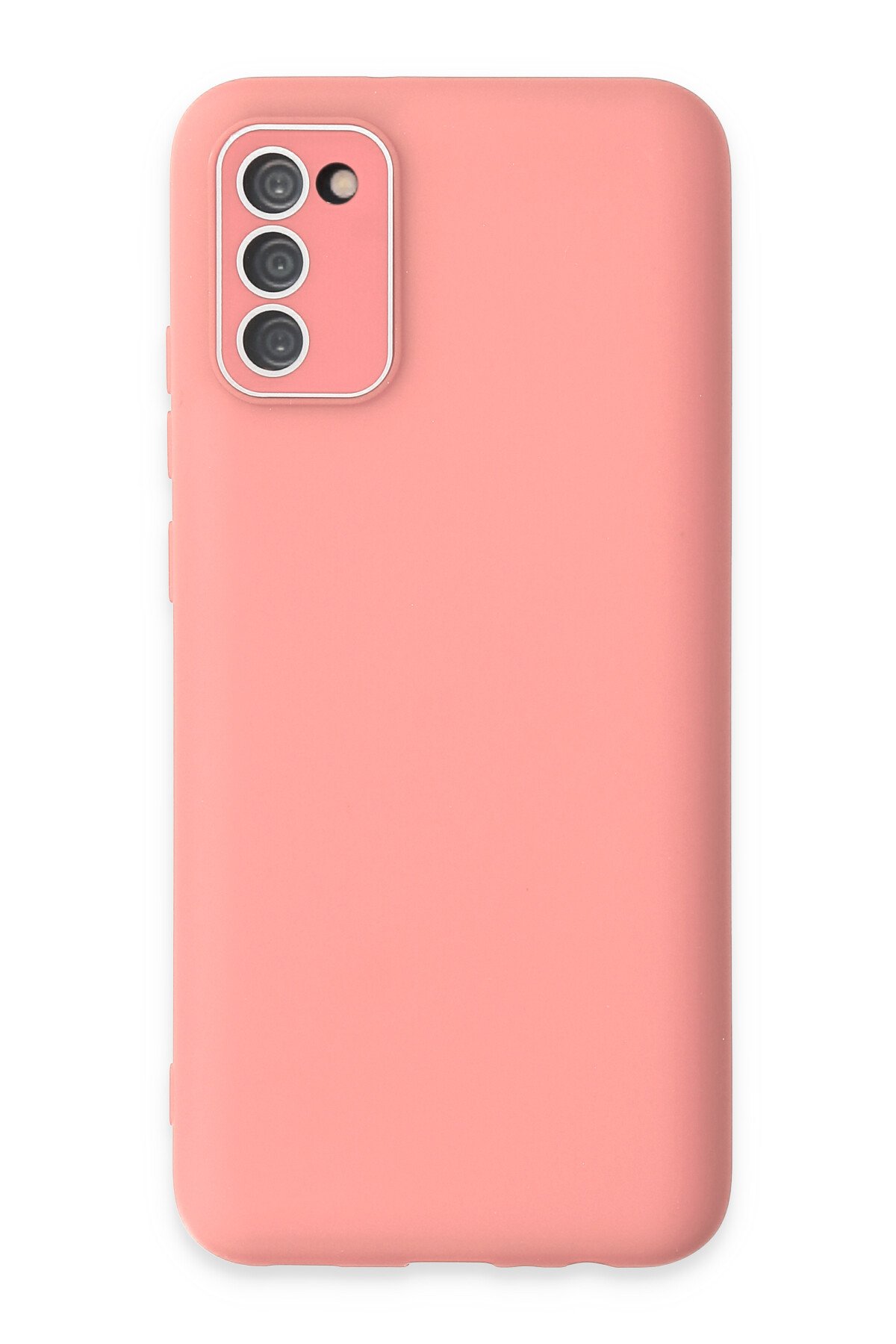 Newface Samsung Galaxy A02S Kılıf Lansman Glass Kapak - Sarı