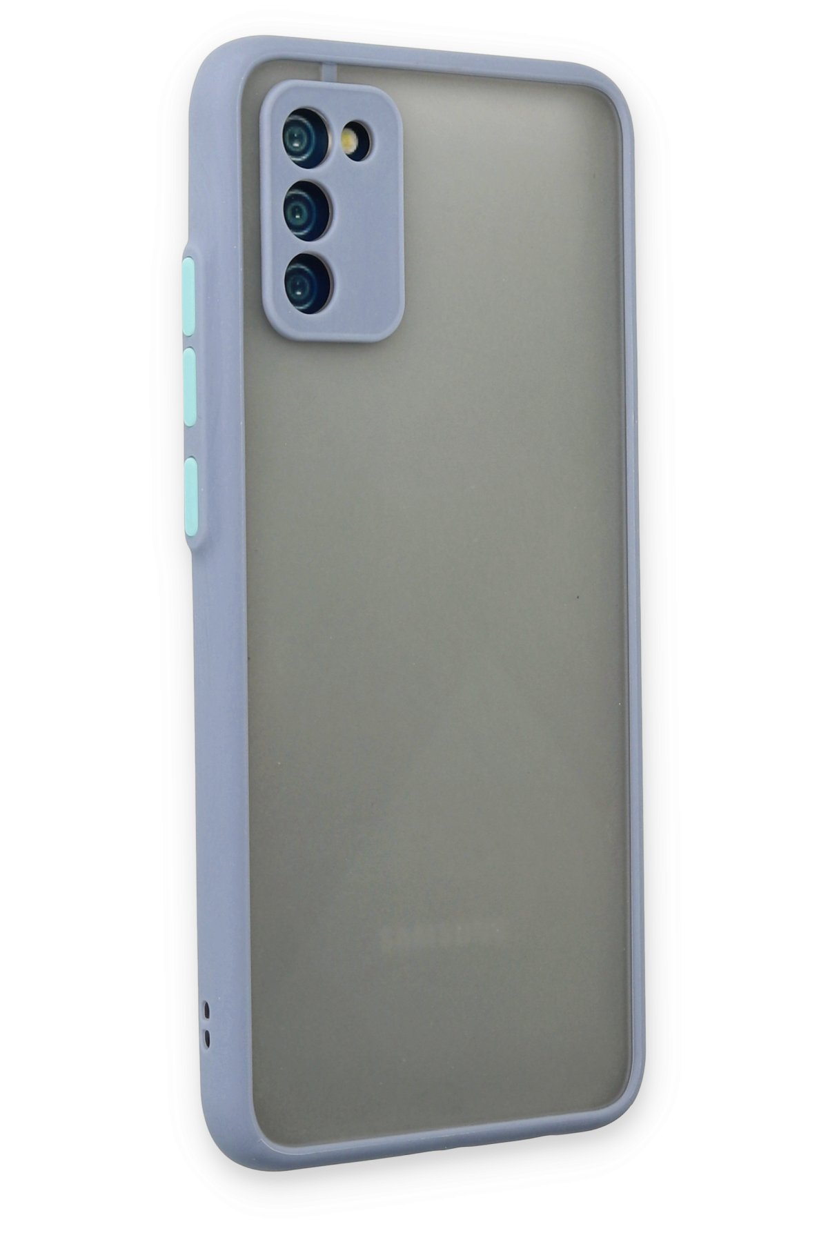 Newface Samsung Galaxy A02S Kılıf Pars Lens Yüzüklü Silikon - Siyah
