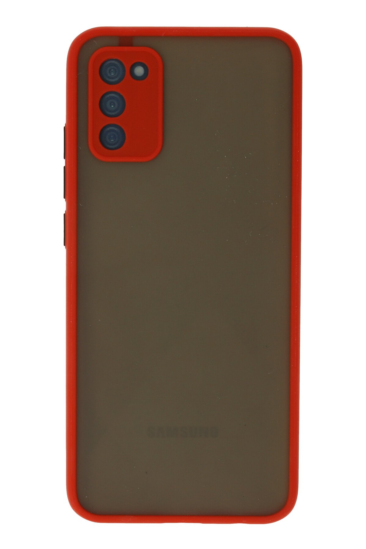 Newface Samsung Galaxy A03S Kılıf Nano içi Kadife Silikon - Turuncu
