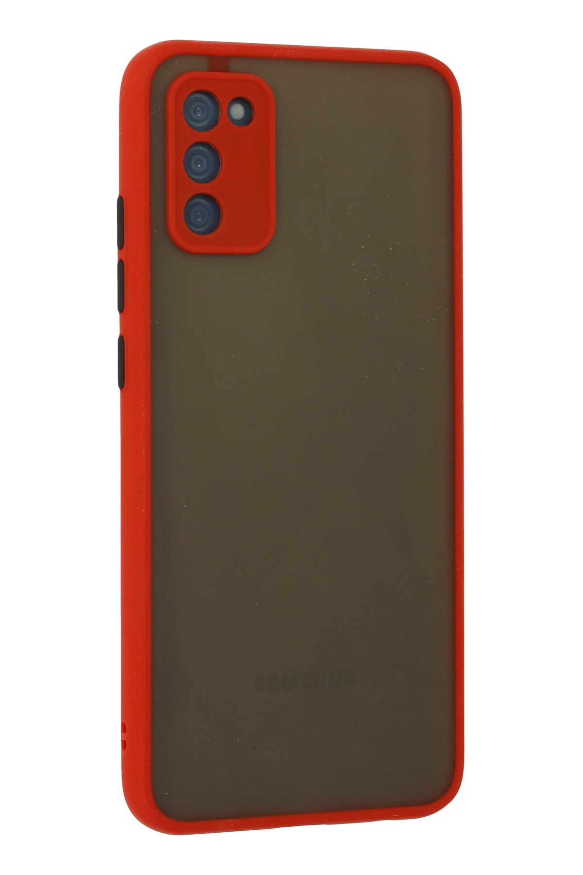 Newface Samsung Galaxy A02S Kılıf Palm Buzlu Kamera Sürgülü Silikon - Yeşil
