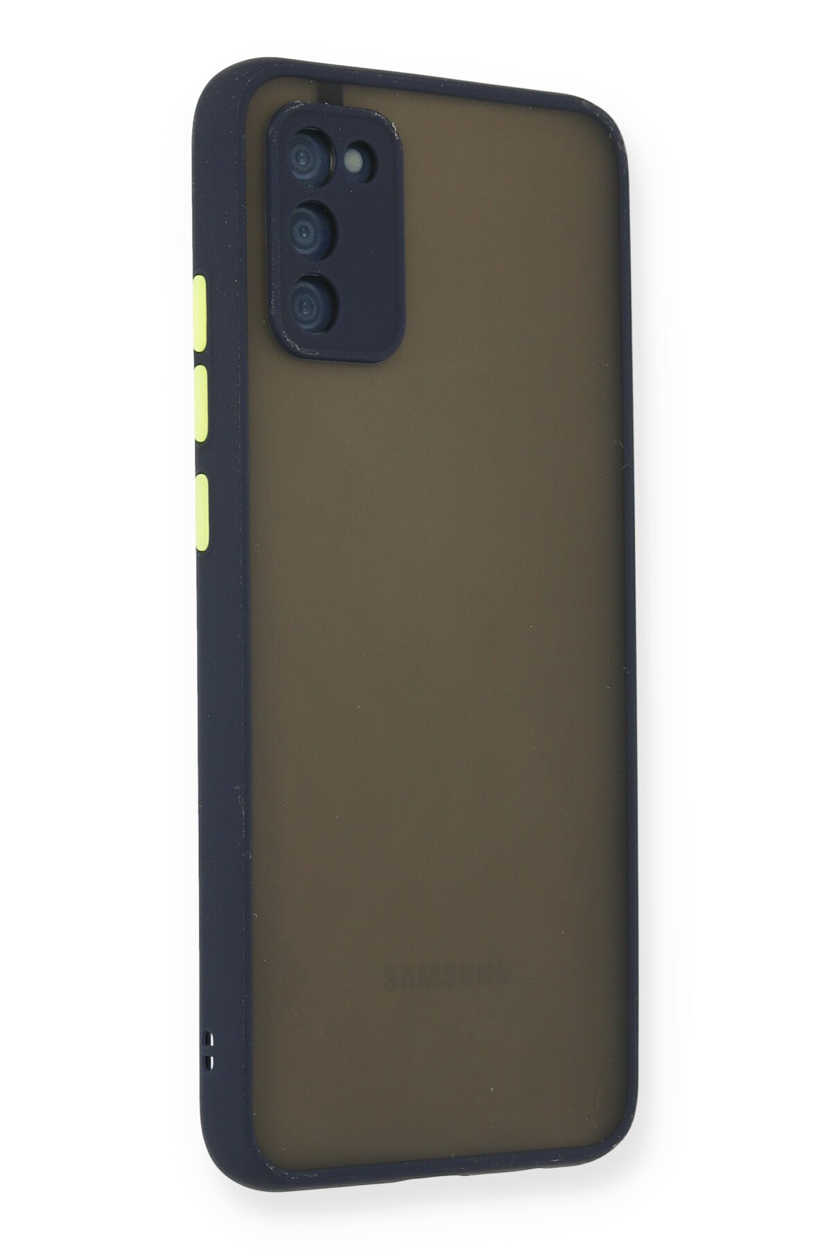 Newface Samsung Galaxy A03S Kılıf Volet Silikon - Beyaz