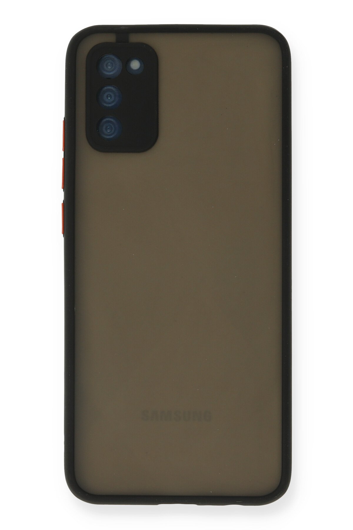 Newface Samsung Galaxy A02S Kılıf Ebruli Lansman Silikon - Sarı-Lila