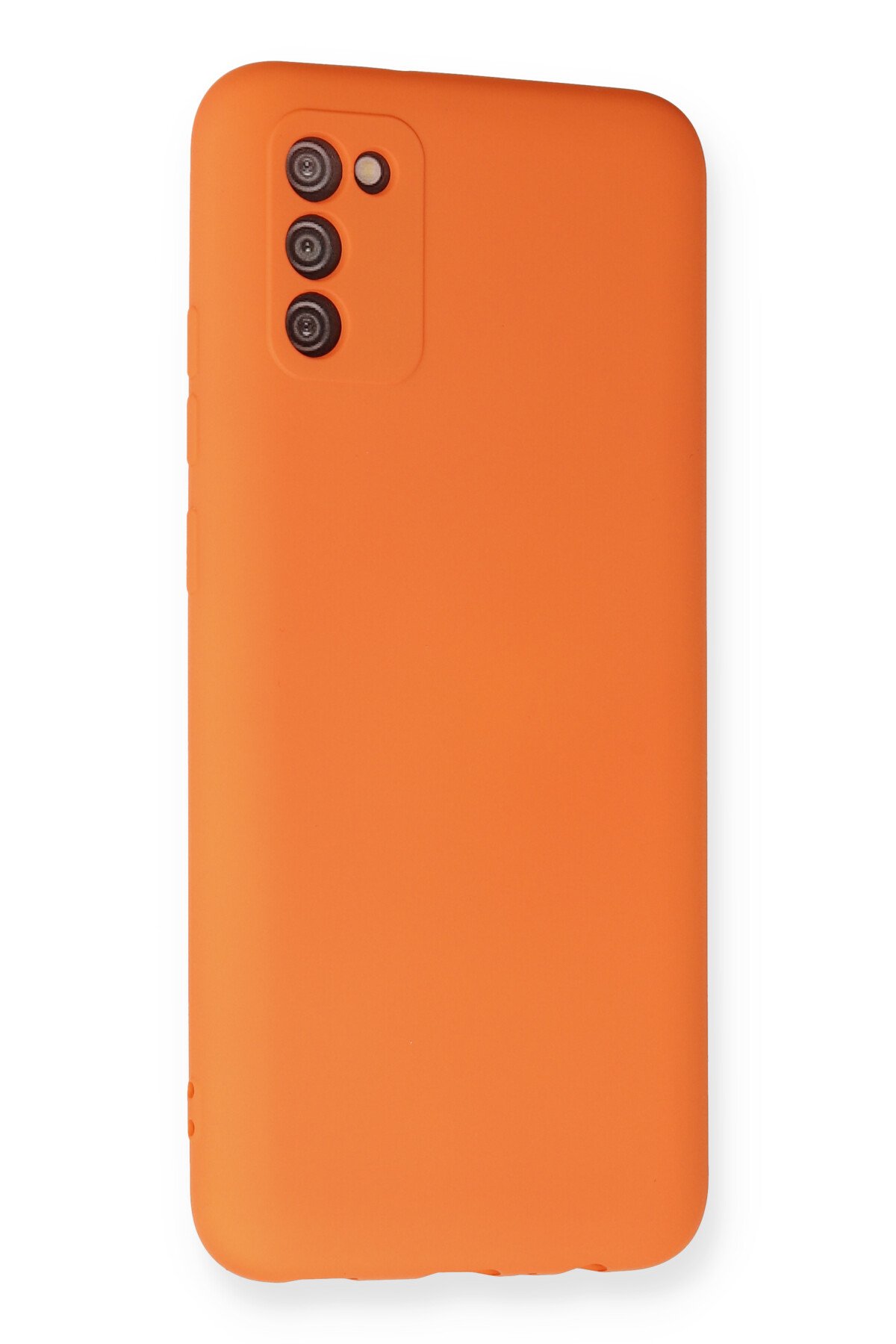 Newface Samsung Galaxy A03S Kılıf Mega Standlı Silikon - Kırmızı