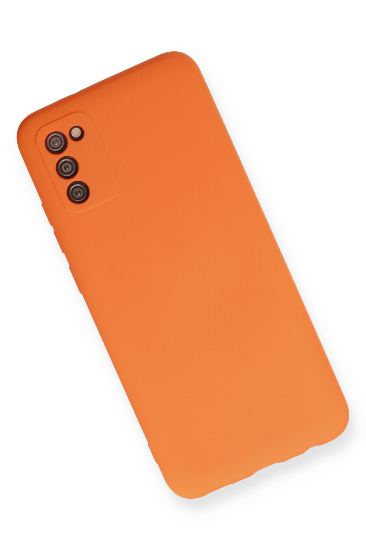 Newface Samsung Galaxy A03S Kılıf Mega Standlı Silikon - Kırmızı