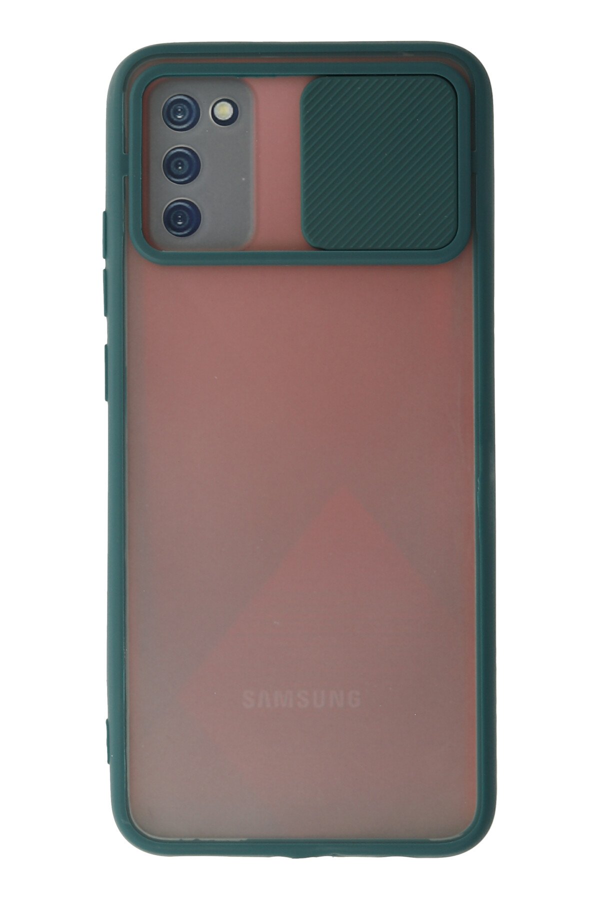 Newface Samsung Galaxy A03S Kılıf Mega Standlı Silikon - Lila