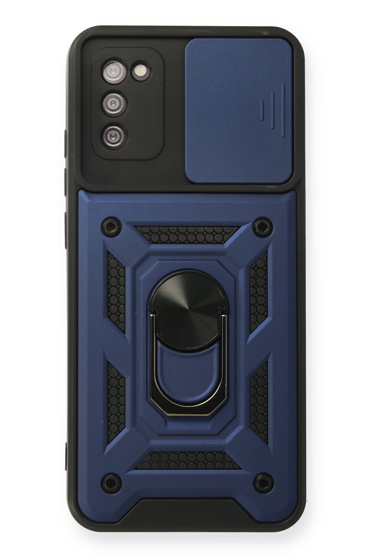 Newface Samsung Galaxy A03S Kılıf Volet Silikon - Beyaz