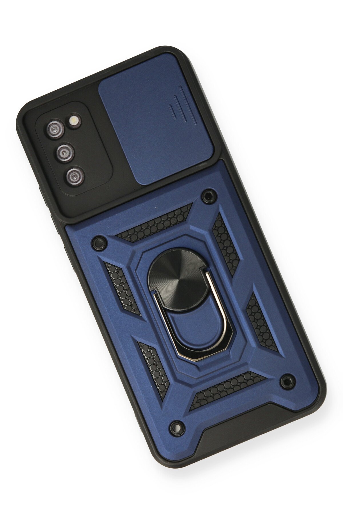 Newface Samsung Galaxy A03S Kılıf Volet Silikon - Beyaz