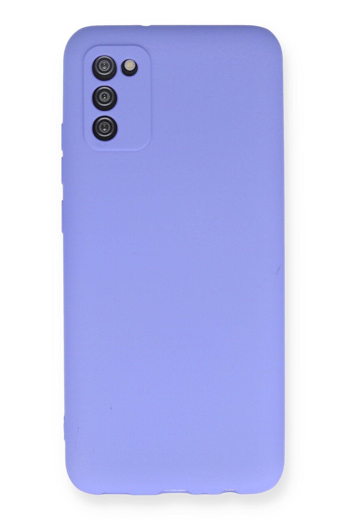Newface Samsung Galaxy A02S Kılıf Palm Buzlu Kamera Sürgülü Silikon - Siyah